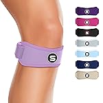 Sleeve Stars Swedish Brand Patellar Tendon Support Strap for Women & Men Effective Osgood Schlatter Knee Brace Youth & Kids Knee Brace with 3 Adjustable Length fits 12-24 (Single/Light Purple/Adult)