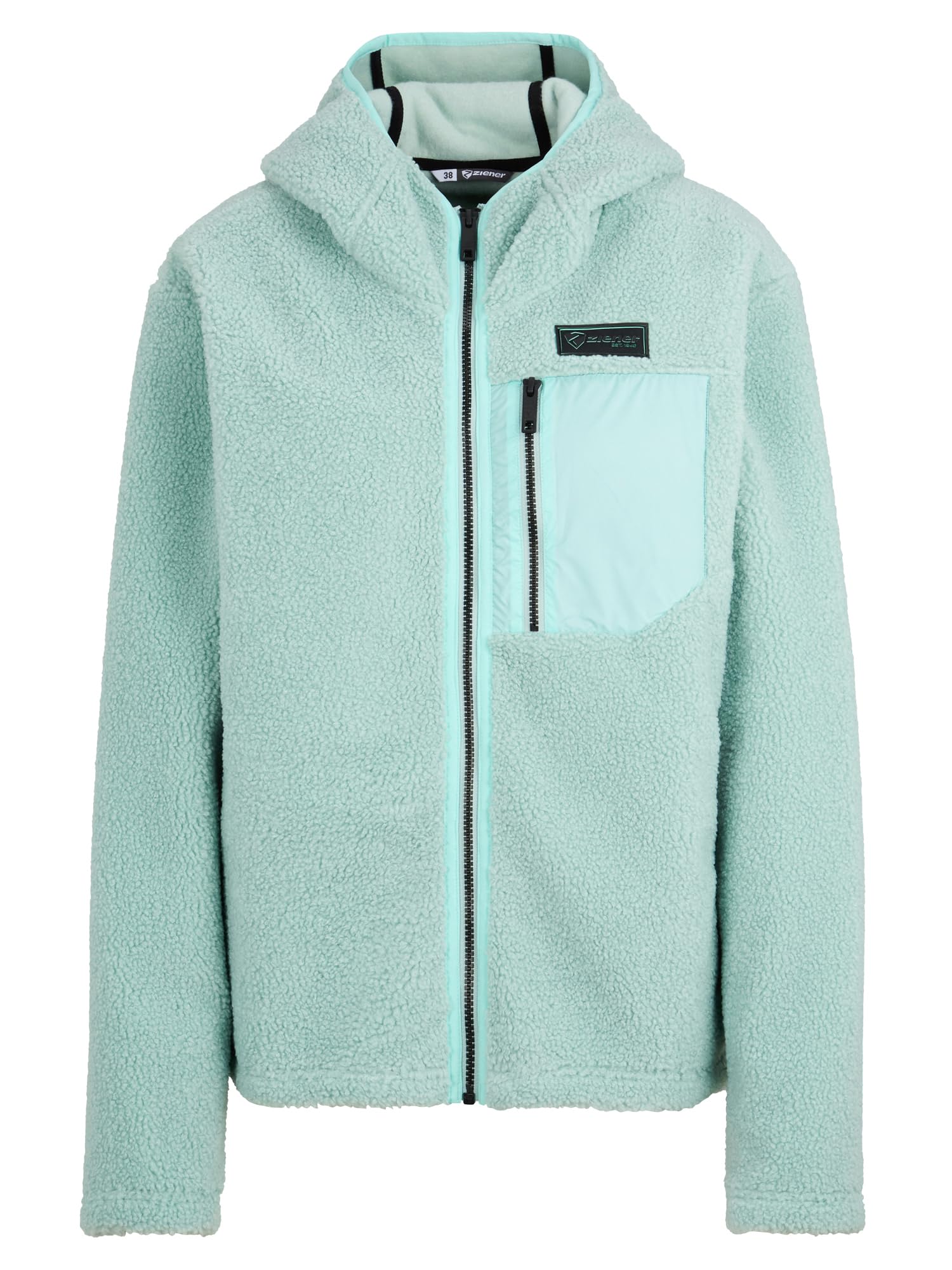 Ziener Damen Juha-z High-Loft Fleece Jacke, Midlayer | Kapuze (1er Pack)