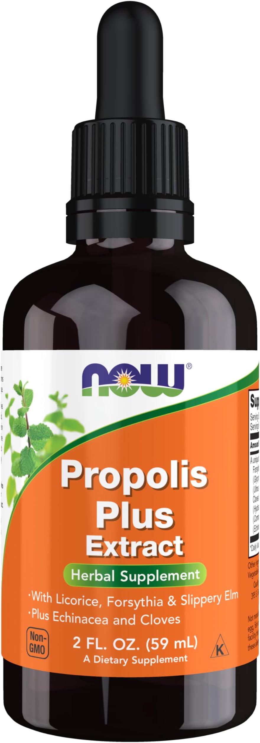 NOW Supplements, Propolis Plus Extract Liquid with Dropper, Herbal Supplement, 2-Ounce
