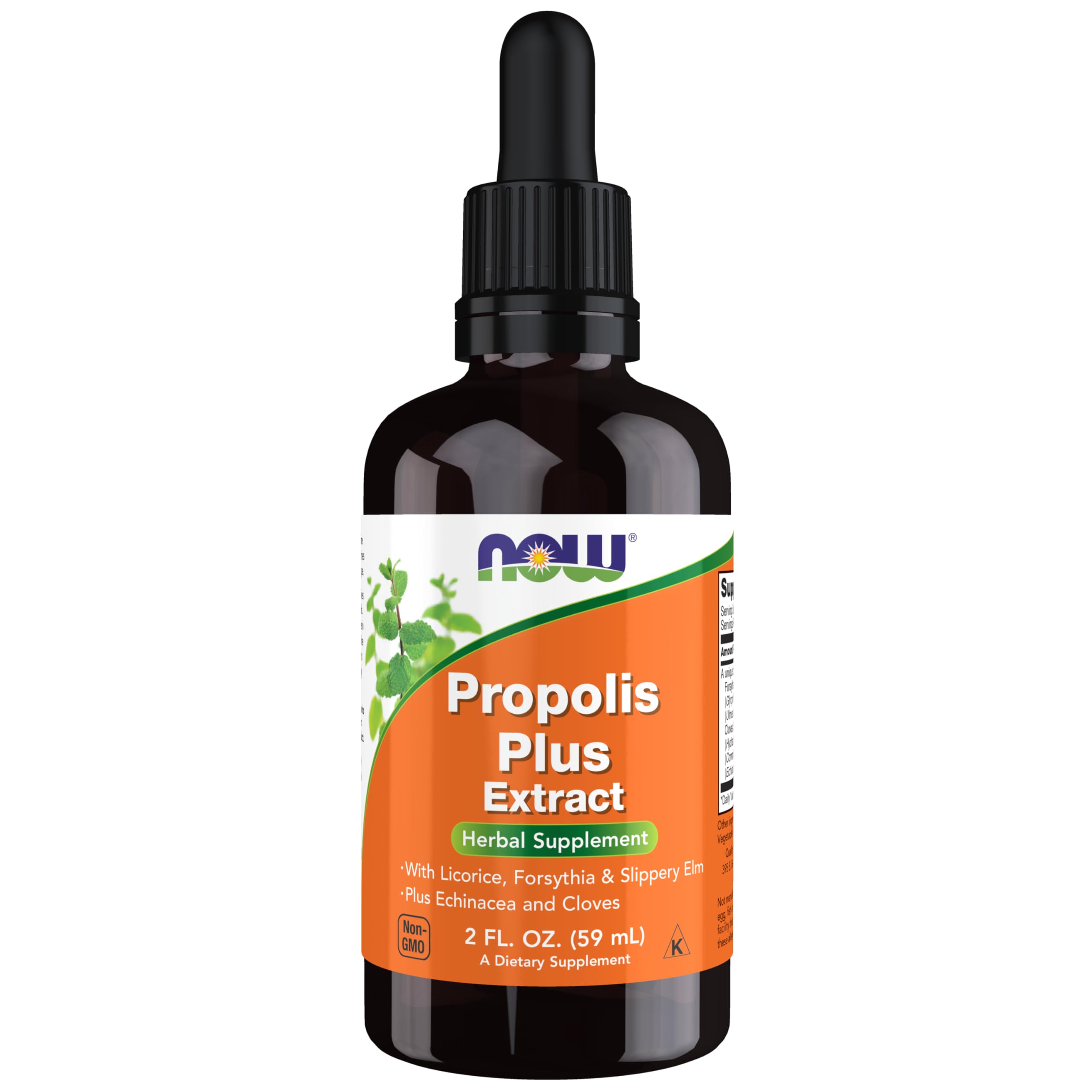 NOW Supplements, Propolis Plus Extract Liquid with Dropper, 2 oz 2 Fl Oz (Pack of 1)