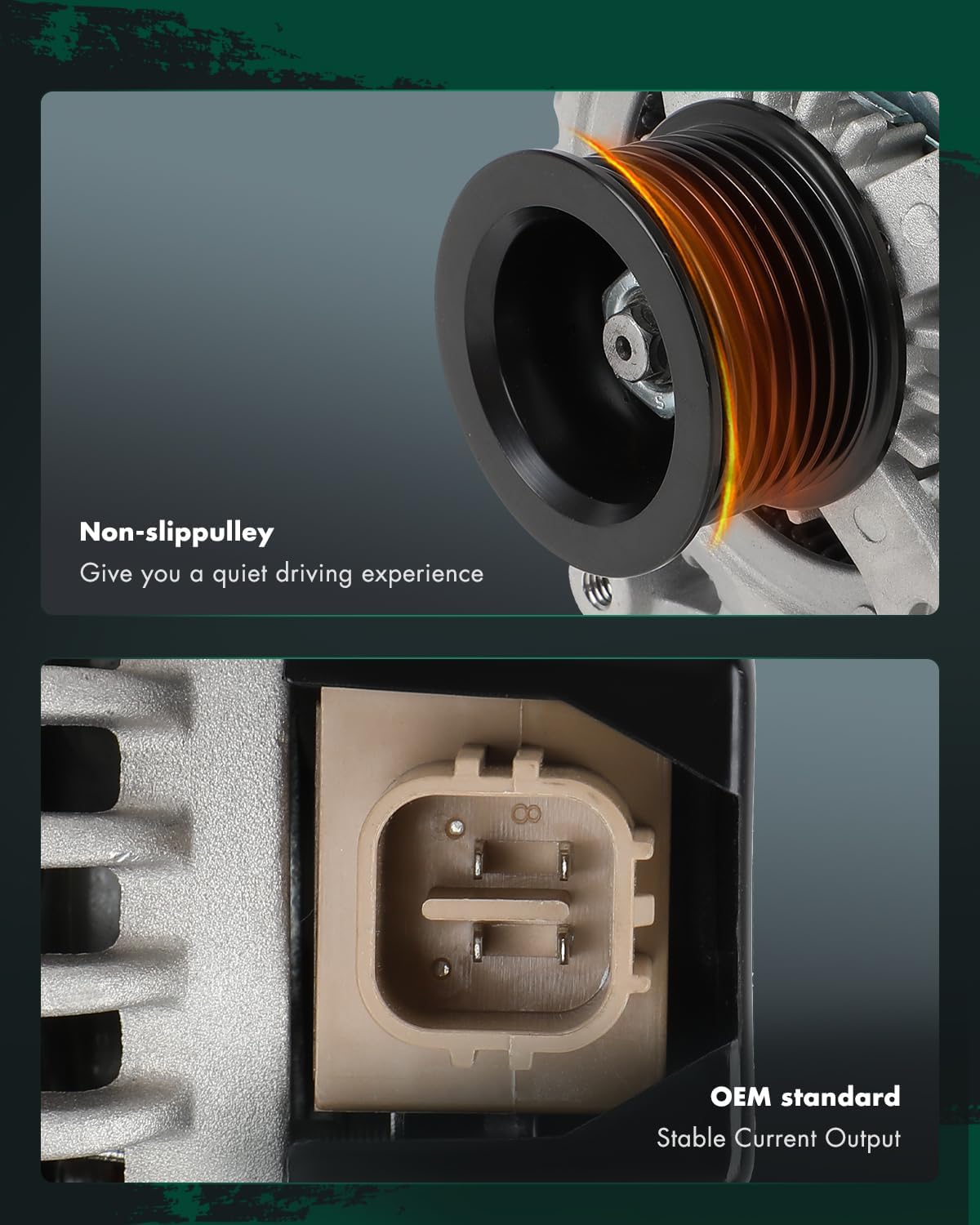 SCITOO High Output Alternator 11352 Replacement for Toyota for Sequoia 4.6L 2010-2012,for Sequoia 5.7L 2008-2022,for Tundra 4.6L 2010-2019,for Tundra 5.7L 2007-2021,V8 S8 CW 27060-0S020 150A New