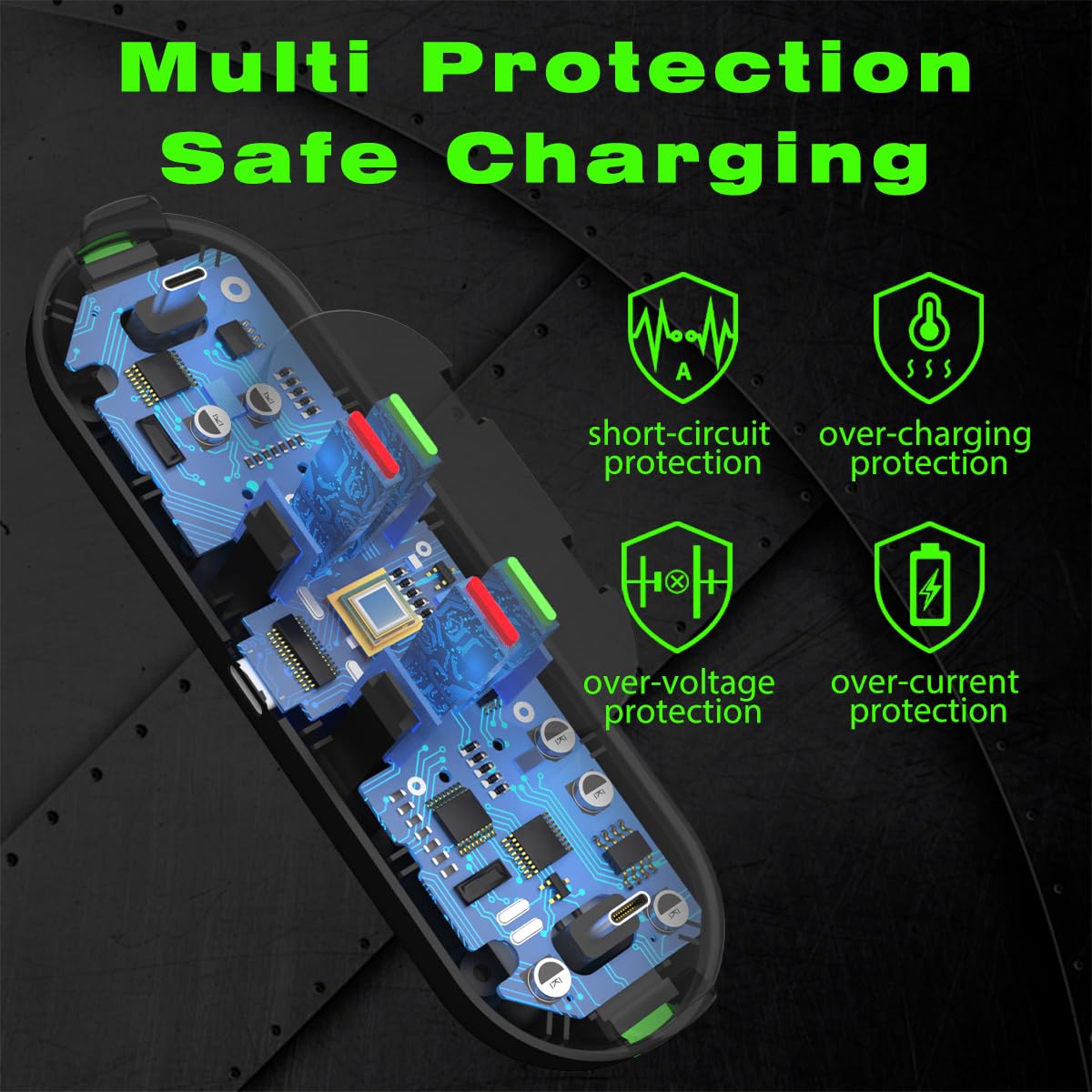 Station de charge pour manette de Nintendo Switch avec manette JoyCon/Pro/PS5, station de charge avec indicateur LED et câble de charge pour JoyCons, station de charge 6 en 1 Nintendo Gamepad