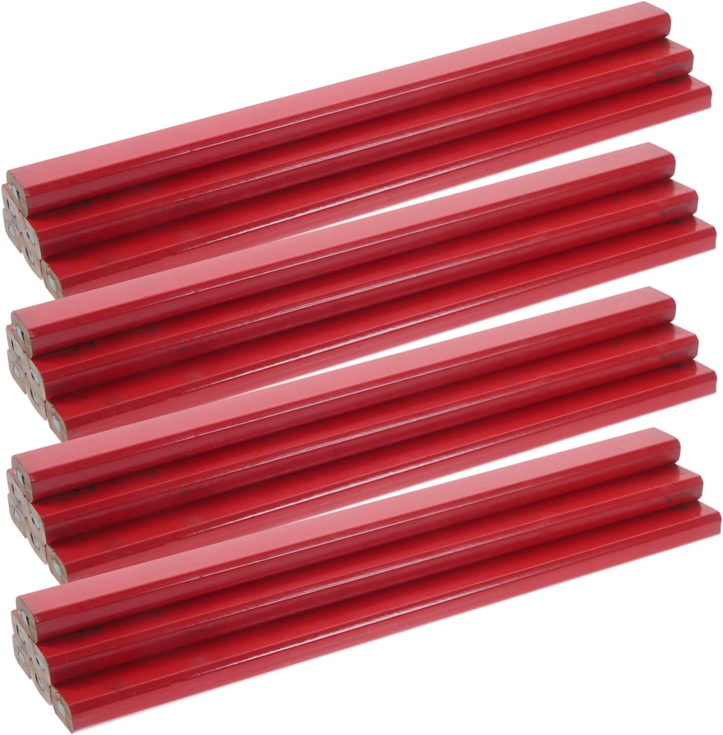 DOITOOL 100pcs Carpenter Pencils Octagonal Wooden Marking Pencils for Woodworking and Resilient Design for Construction Drafting and Drawing Projects
