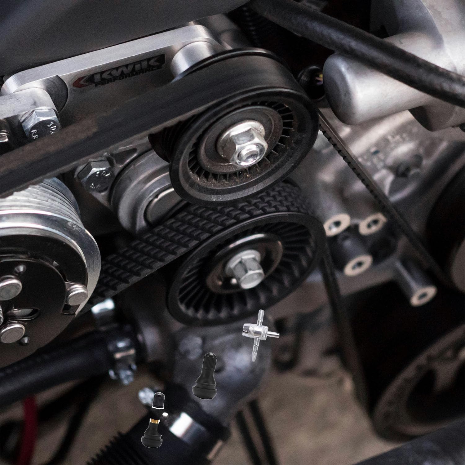 Kit Complet D'outils Pour Valves De Pneu - 47 Pièces, Avec Extracteurs Et Valves TR412 - Parfait Pour L'entretien Auto Et Moto