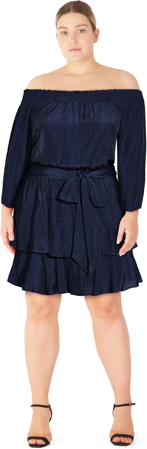 City Chic Women's Plus Size Dress - Maya Frills