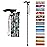 supregear Folding Cane, 5-Level Adjustable Height Walking Stick Lightweight Collapsible Portable Travel Cane with Wrist Strap and T Handle for Elderly Disabled Men Women, Green Floral