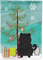 Vista 332 de Caroline's Treasures BB4243GF Bandera de jardín con texto en inglés «Merry Christmas» con texto en inglés «Merry Christmas», bandera decorativa