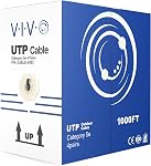 VIVO Waterproof 1,000ft Bulk Cat5e Wire, CCA Ethernet Cable, 24 AWG, UTP Pull Box, Outdoor Direct Burial, Black, CABLE-V003 | Waterproof, CCA Ethernet Cable, 24 AWG, UTP Pull Box, Outdoor Direct Burial