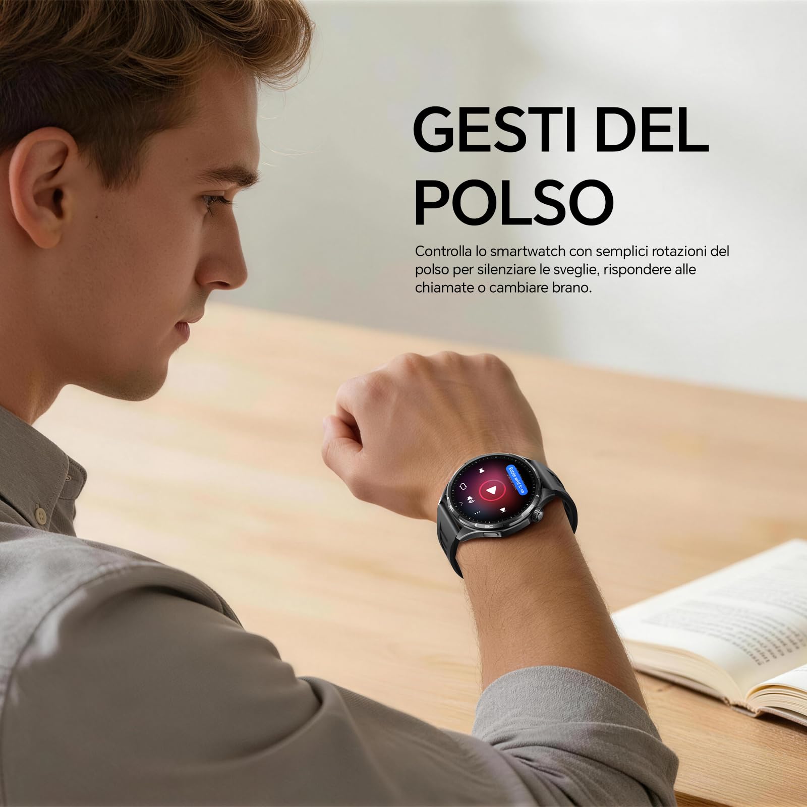 HONOR Watch 6 Smartwatch, 35 Giorni Autonomia, Display 1.46'' LTPS 3000 Nit | Dual-Band, Calcio Pro e Badminton, 120+ Sport, GPS, 46.5mm, 10.8mm Sottile, Monitoraggio Salute