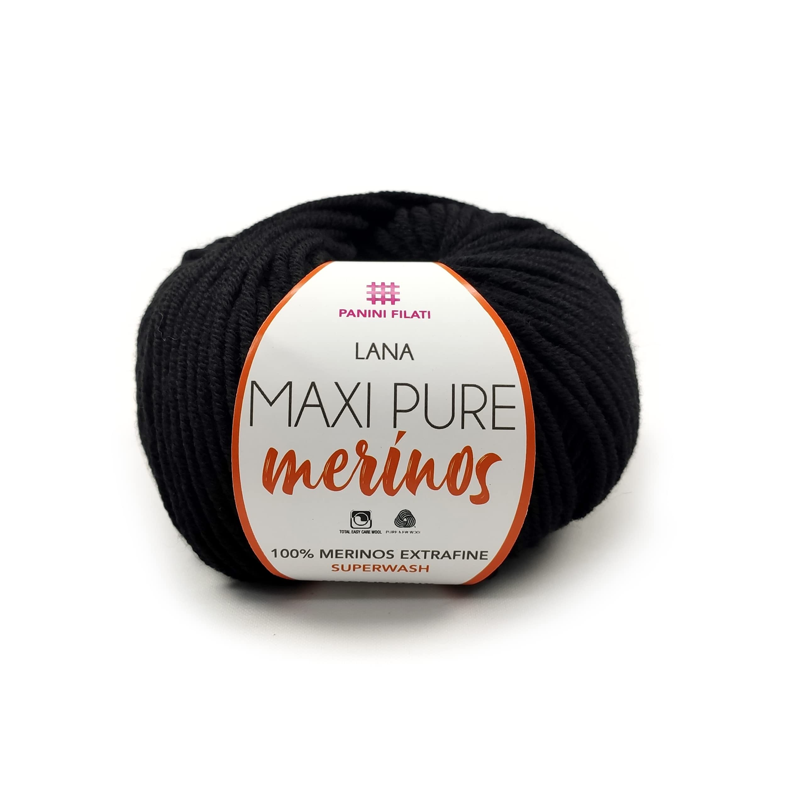 Panini Tessuti Gomitolo Lana Maxi Pure Merinos – 100% Merinos Extrafine, 50g, 90m, Made In Italy – Per Ferri E Uncinetto - 5