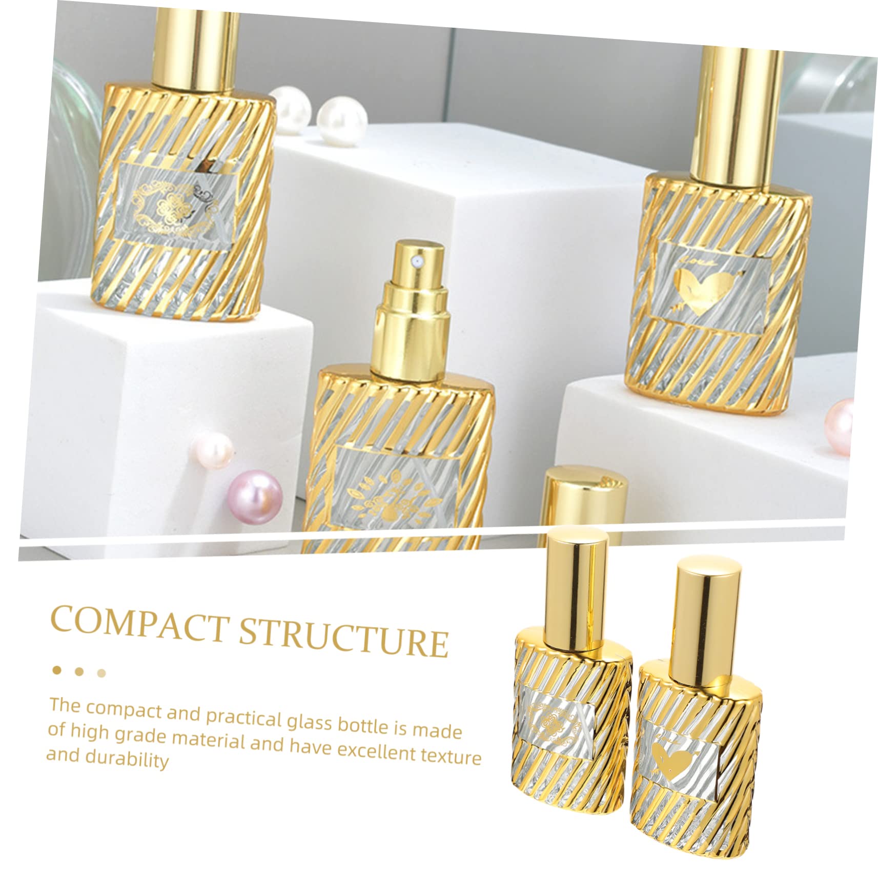 FOMIYES 3 Set Di Flaconi Spray in Ricaricabili Per Profumo Da Viaggio Per Conservare Profumi Contenitori Compatti in Per Profumo 2 Pezzi*3