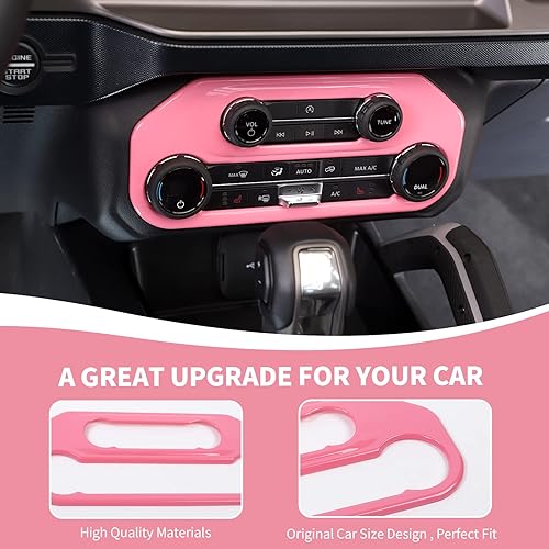 Miniatura 6 de Cubierta para panel de interruptor de aire acondicionado, consola central AC, ajuste de botón compatible con accesorios interiores Ford Bronco