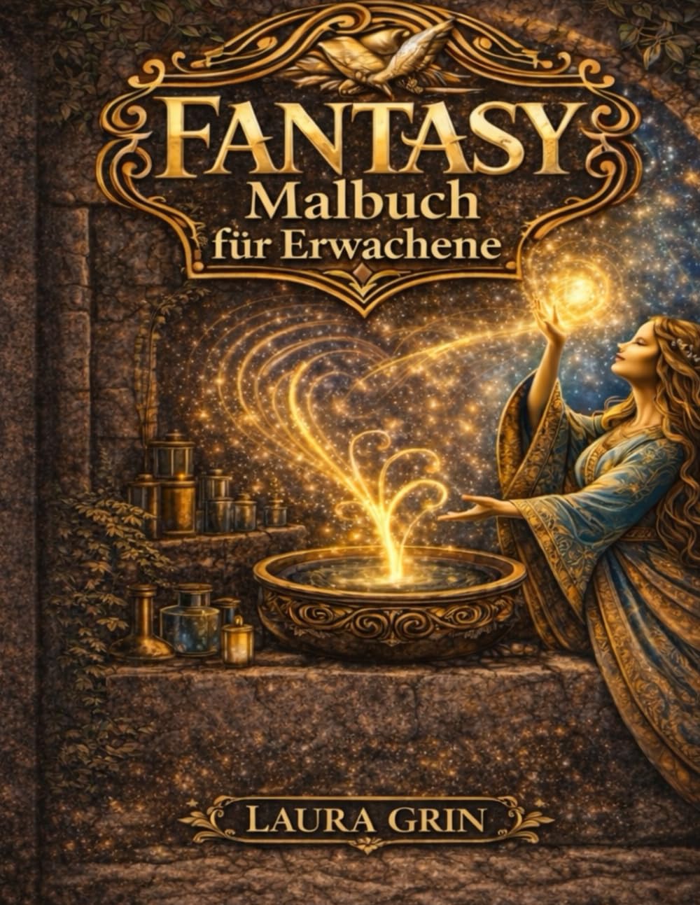 Fantasy Malbuch für Erwachsene: 43 detailreiche Fantasy-Motive für Erwachsene – Entspannendes Malbuch zur Stressbewältigung, Achtsamkeit & kreativen Auszeit
