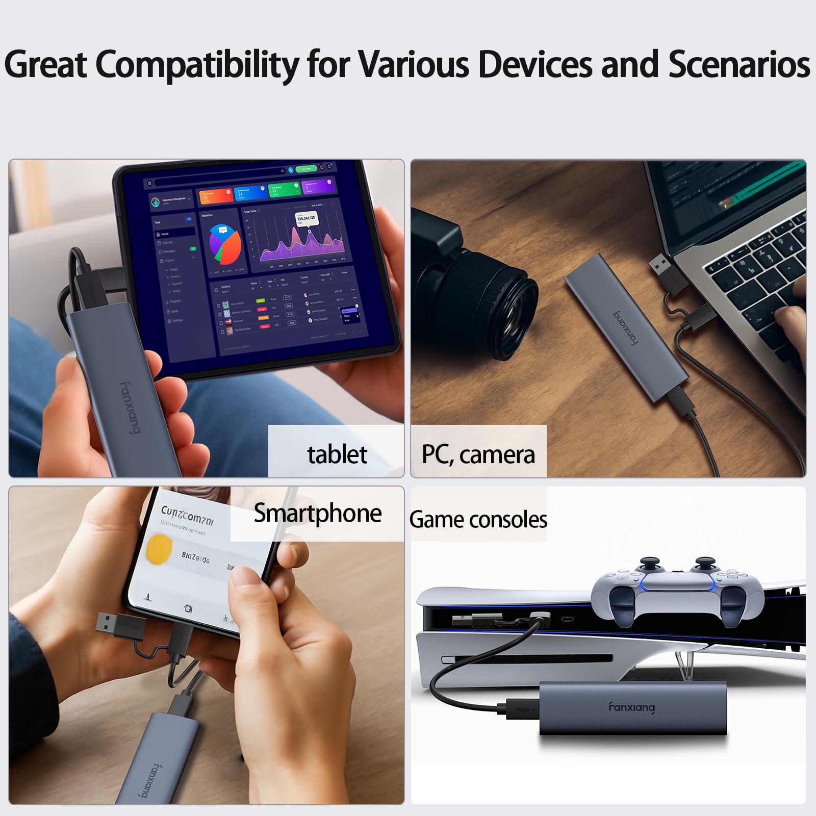 SanDisk 2TB Extreme Portable SSD - Up To 1050MB/s - USB-C, USB 3.2 Gen 2 - External Solid State Drive Black Sdssde61 2t00 G25