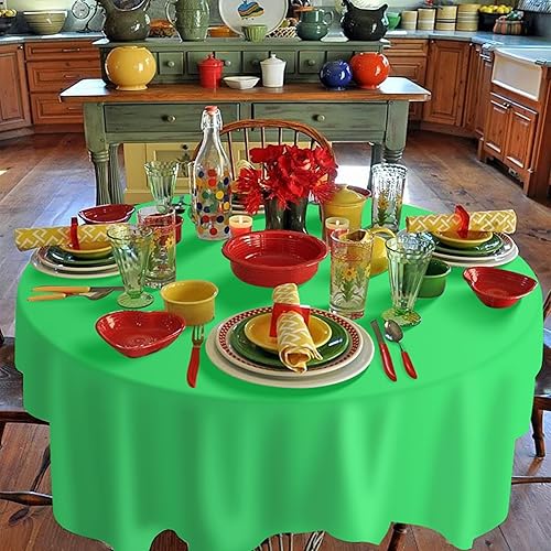 Miniatura 4 de 12 manteles redondos de fiesta del Cinco de Mayo, mantel de plástico para fiesta, multicolor, desechables, para noche de tacos, día de los muertos,