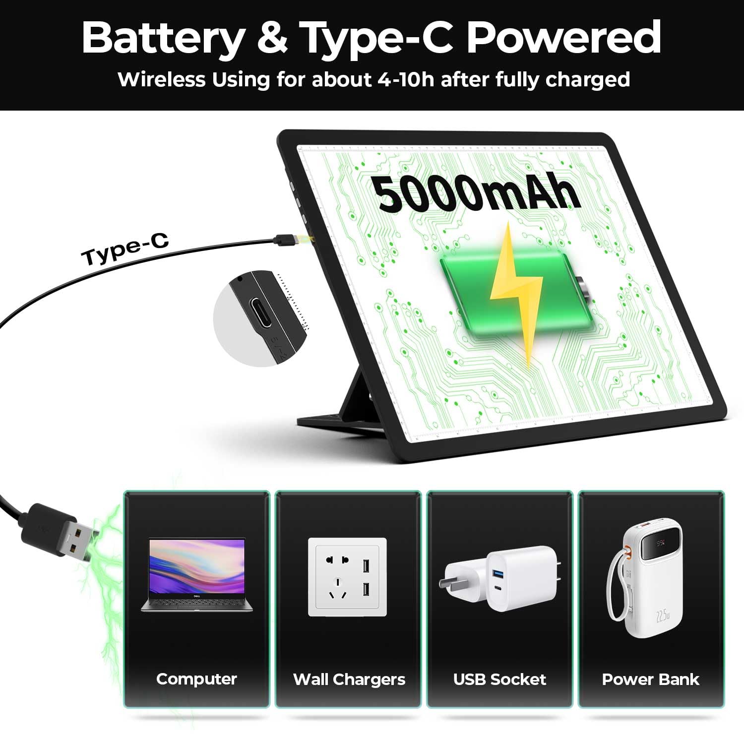 Zocelight Tablero de luz recargable A3 con bolsa y soporte, caja de luz magnética superbrillante para trazar, diseño de botón lateral, almohadilla de luz para pintura de diamantes, bocetos, vinilo de