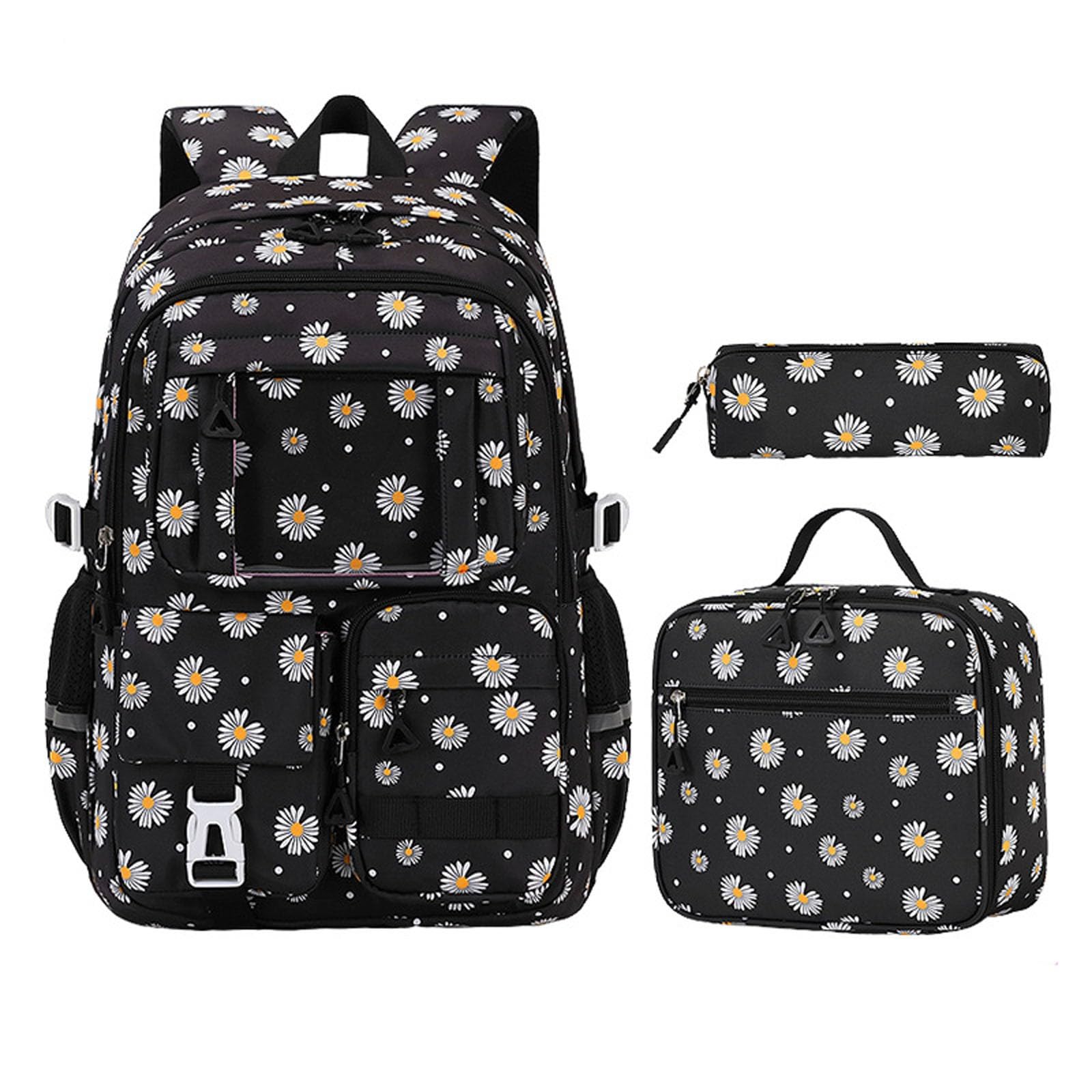 Zaino Scuola, Zaino Scuola Elementare Bambina Resistente, Zaino per Ragazze per la Scuola, Grande capacità, Leggero, per l'uso Quotidiano, per spostamenti, Design Elegante e Durevole.