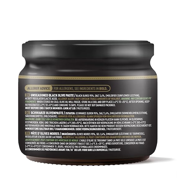 Marmarabirlik Turkish Black Olives Spread, Olive Paste & Tapenade, 12 oz
