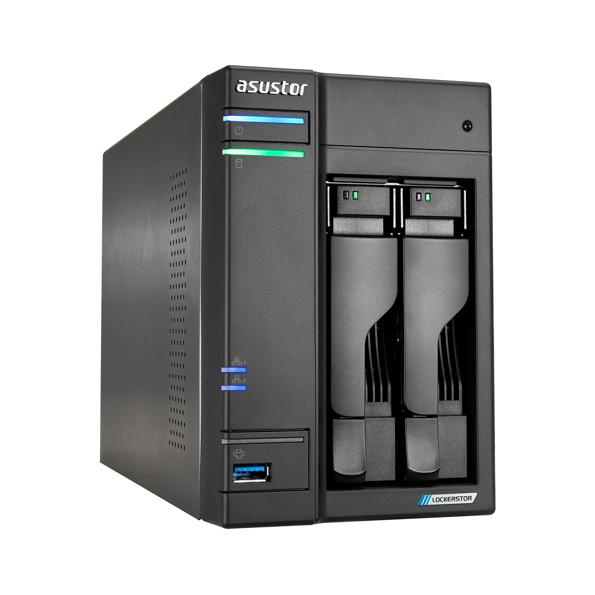Amazon.com: Asustor Lockerstor 2 Gen2+ AS6702T v2 2 Bay NAS, Intel