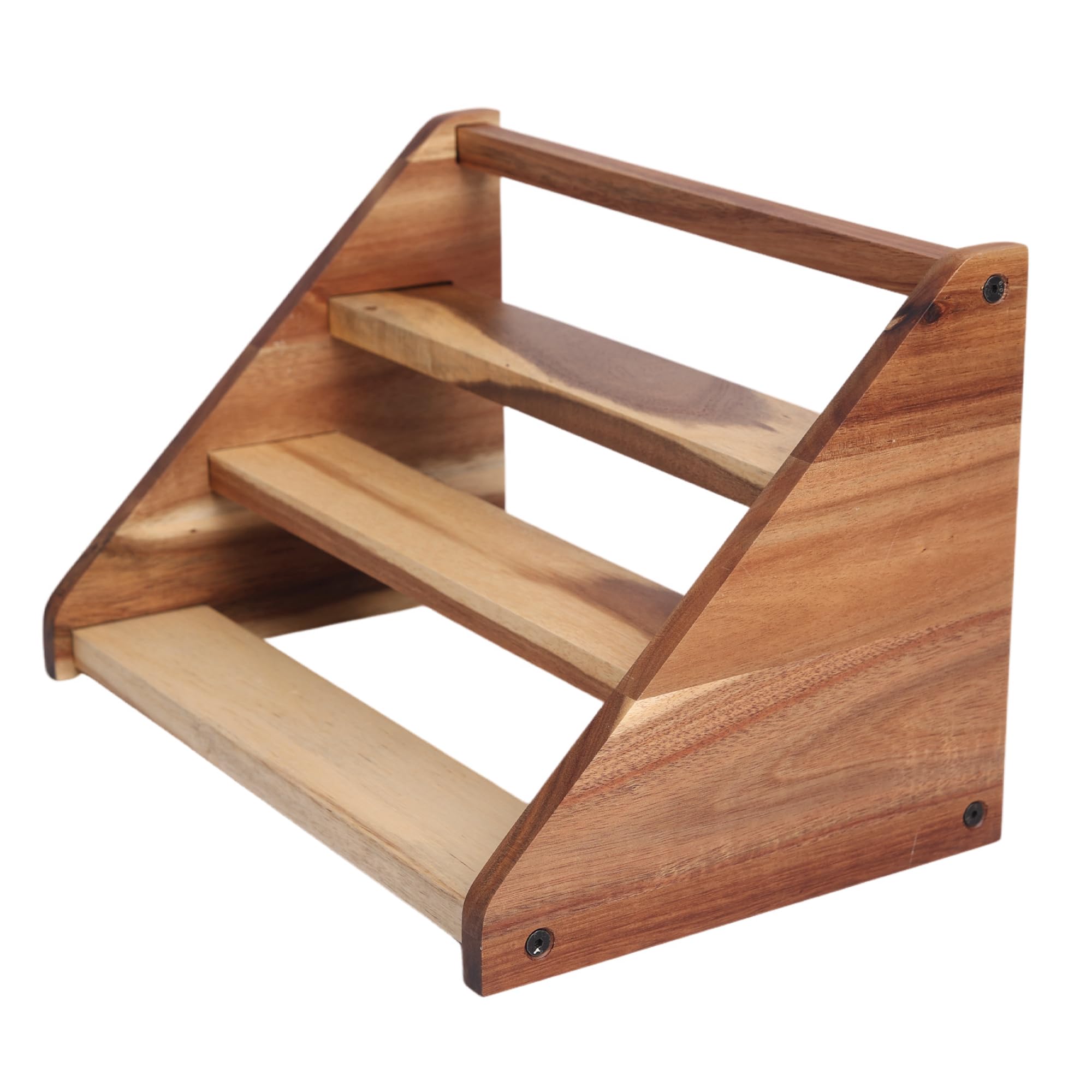 Ninebendstreams Acacia Wooden Spice Rack Organizer