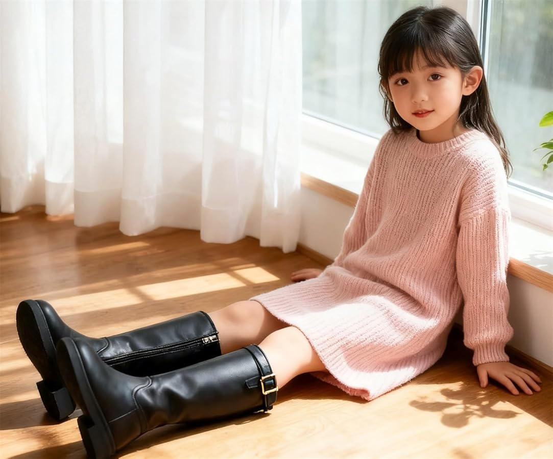 Amazon.co.jp: DADAWEN(ダダウン） 子供 ロングブーツ 女の子