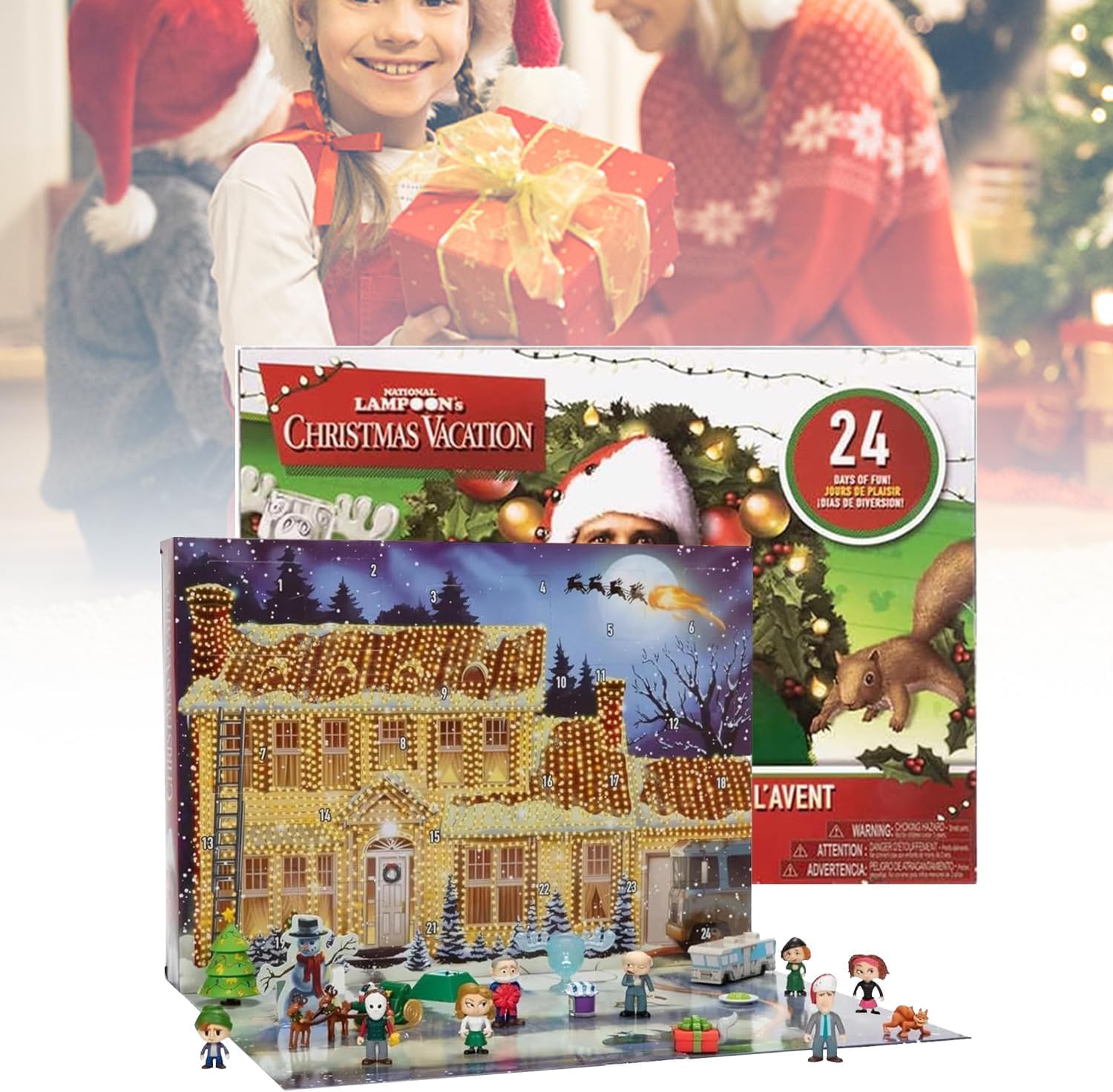Calendrier De L’Avent 2024 Griswold – 24 Surprises & Figurines Fidget – Compte à Rebours Noël Enfant