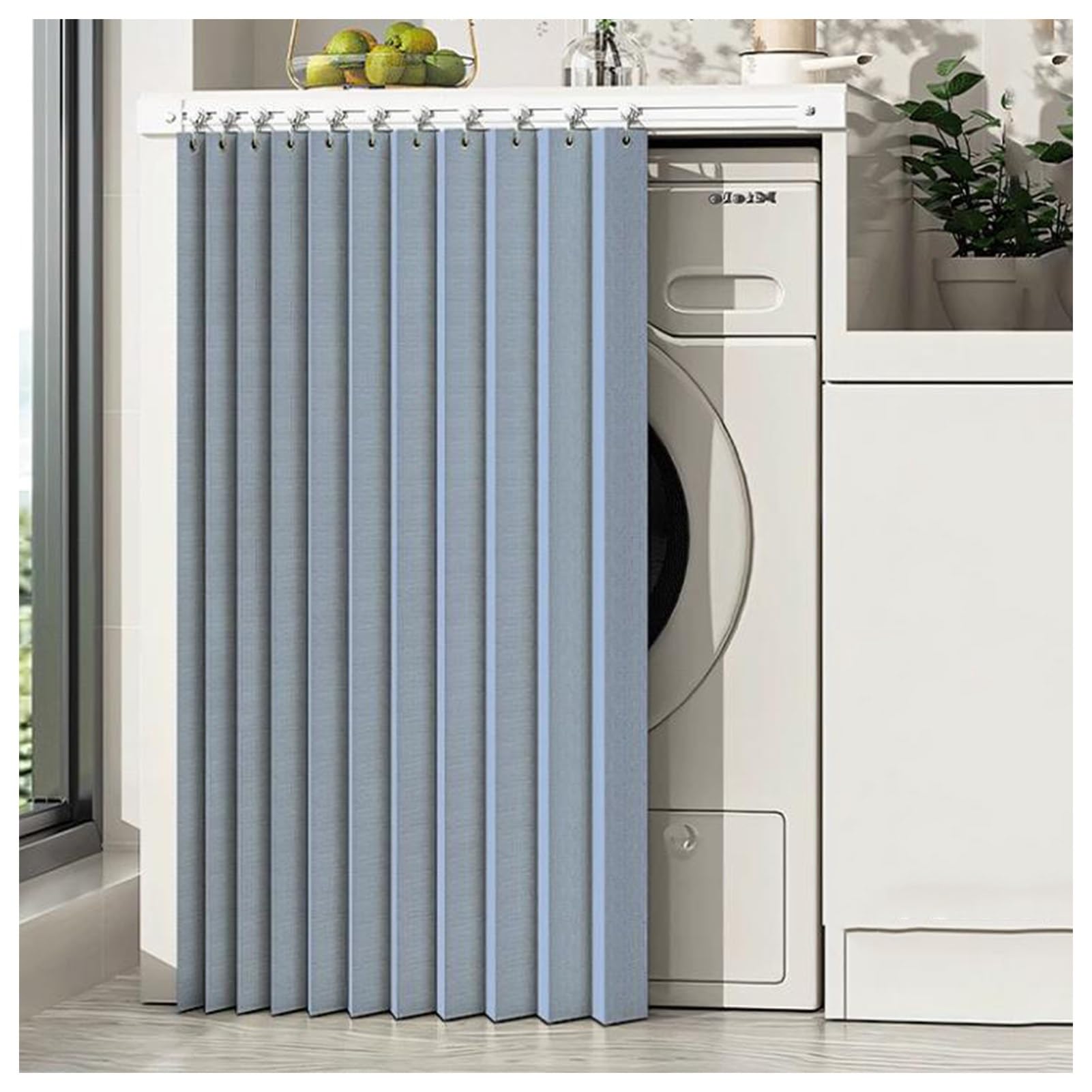 Rideau d'armoire auto-adhésif pour placard sans porte et petite niche