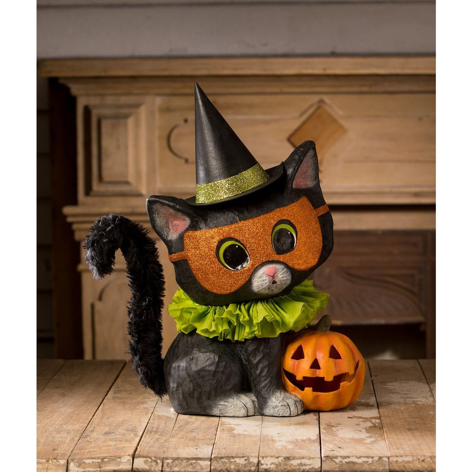 【レア】Bethany Lowe ハロウィン　猫　置物 Amazon.com: Bethany Lowe Halloween Kitty Binks with his Jack-O