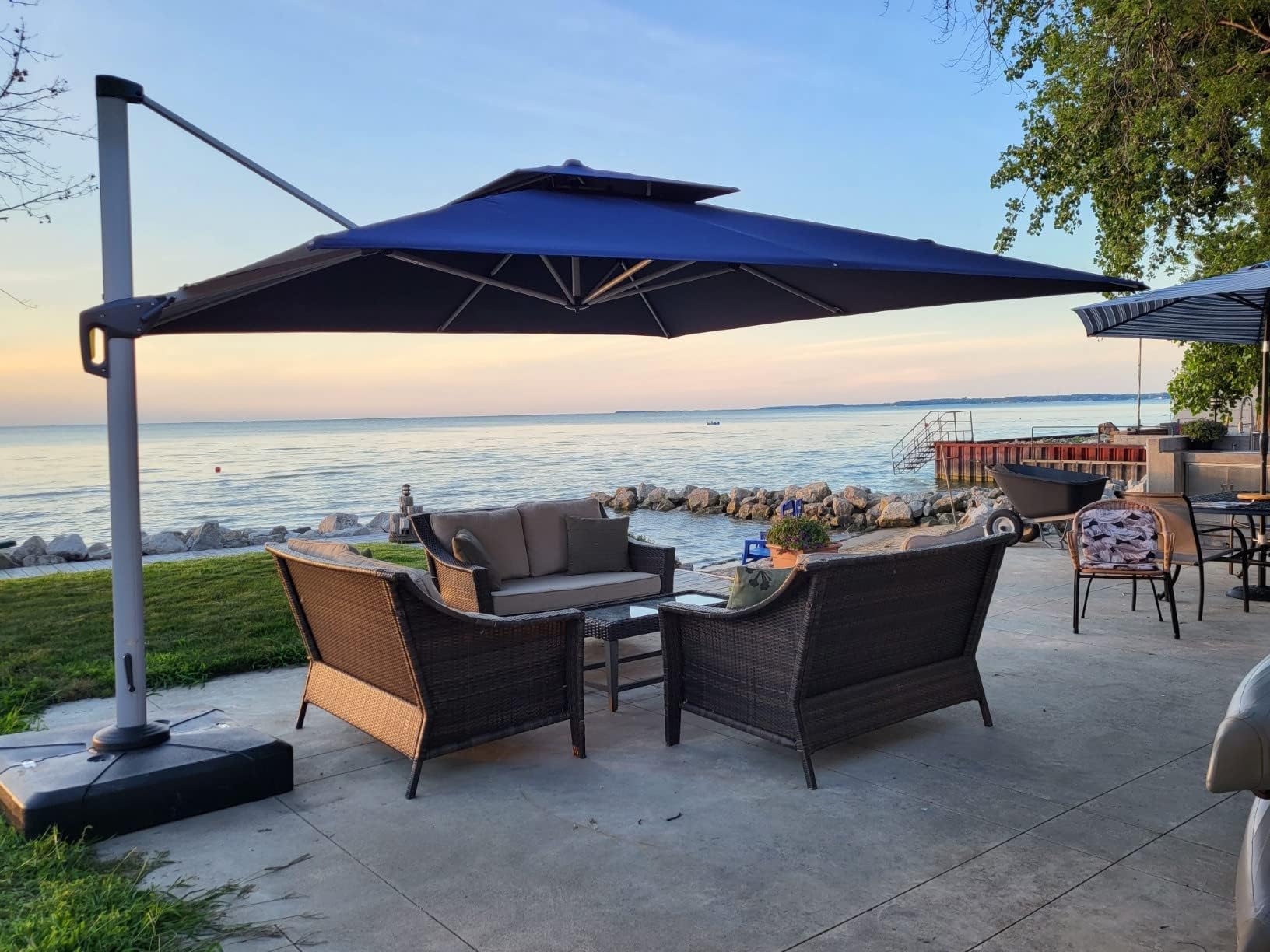 lavender patio umbrellas PURPLE LEAF Cantilever 12' x 12' Large with Base Navy Blue Streamlight TLR-1 HL Earless The umbrella also contains Size:61 - Please check for Stock Availability Technology-Waterproof