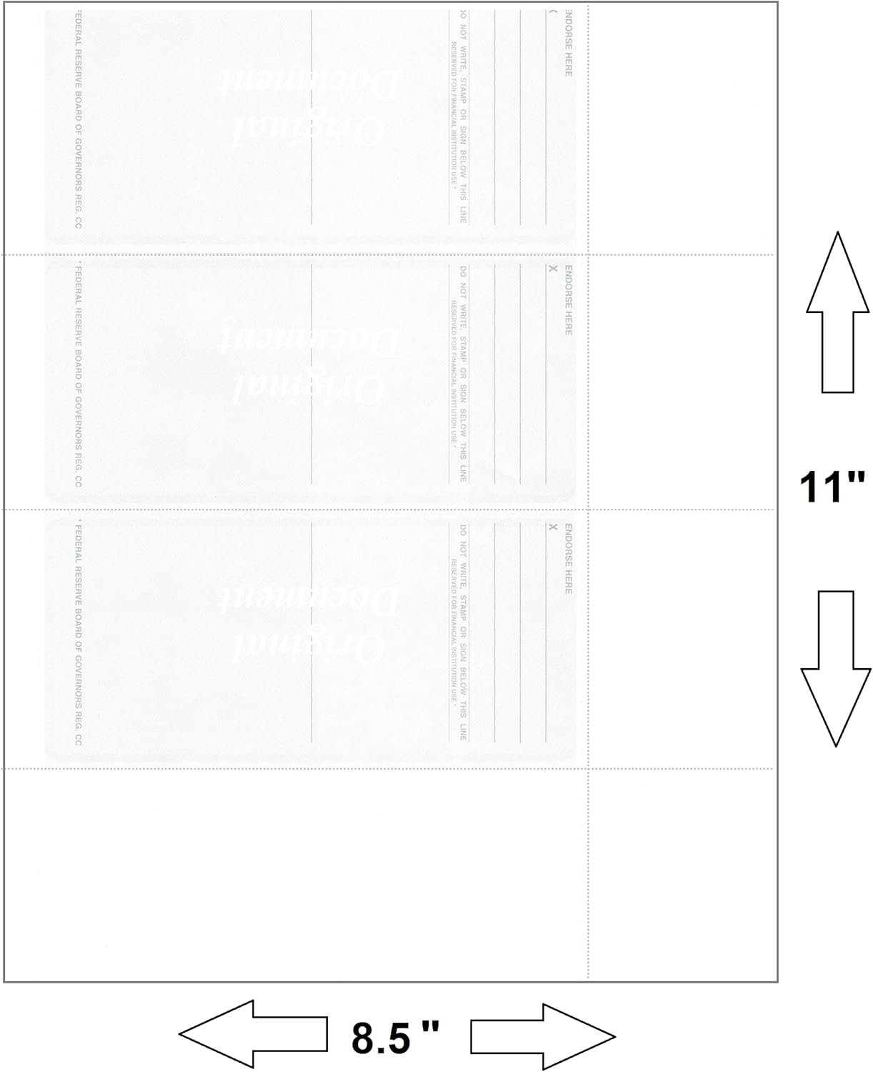 Computer Check Paper - Blank Personal Wallet Checks 3 on a Page - Compatible with Versa Check, QuickBooks, Quicken, and Any Laser Printer (50 Sheets / 150 Checks, Green Diamond) : Office Products