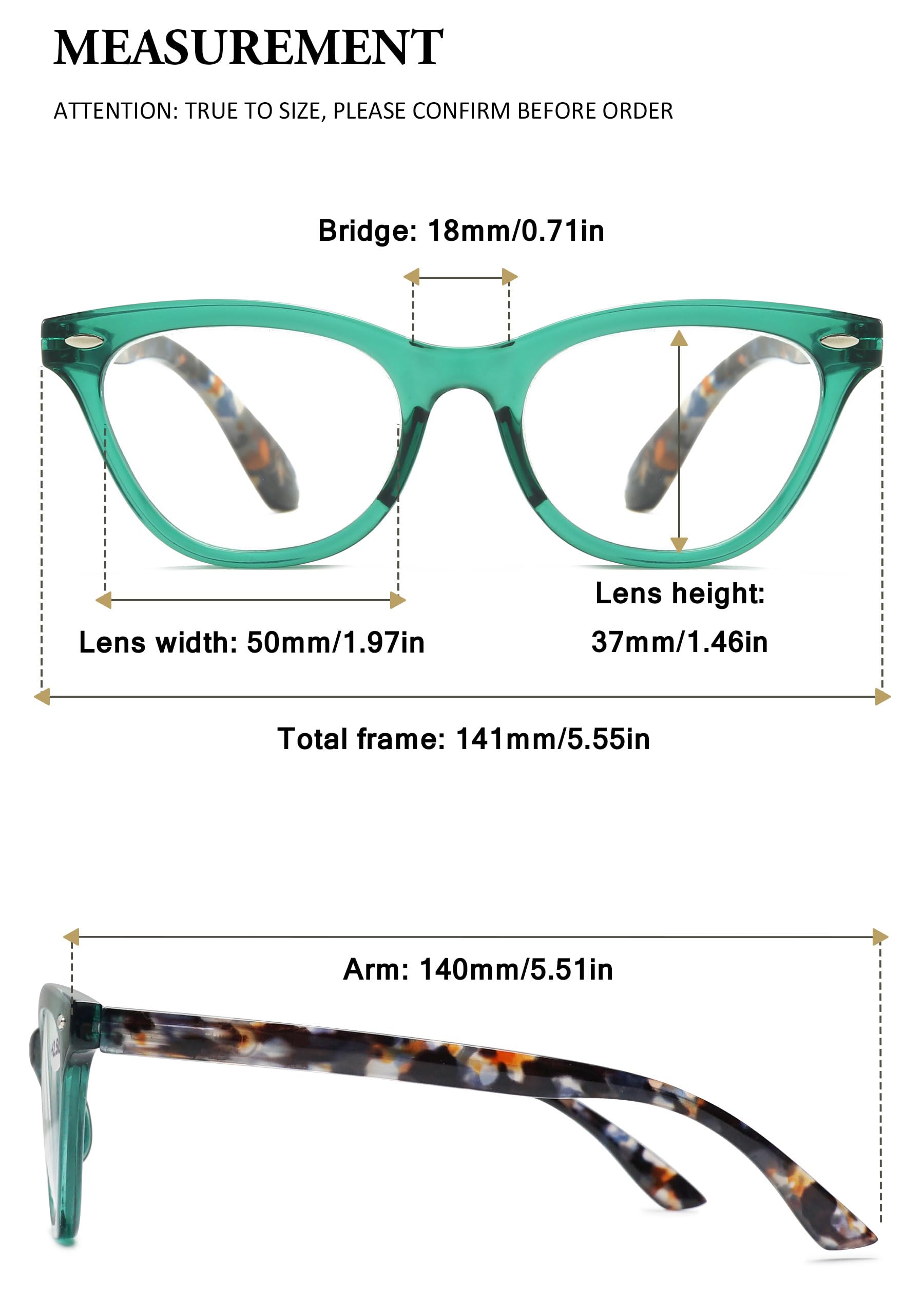 VEVESMUNDO Damen Lesebrillen Modern Katzenaugen Design Kunststoff Federscharnier Lesehilfen Sehhilfe Brille +1.0,+1.5,+2.0,+2.5,+3.0,+3.5,+4.0