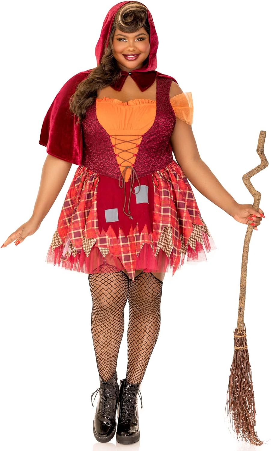 Leg Avenue Womens 2 Pc Salem Sweetie Witch Costume With Cape