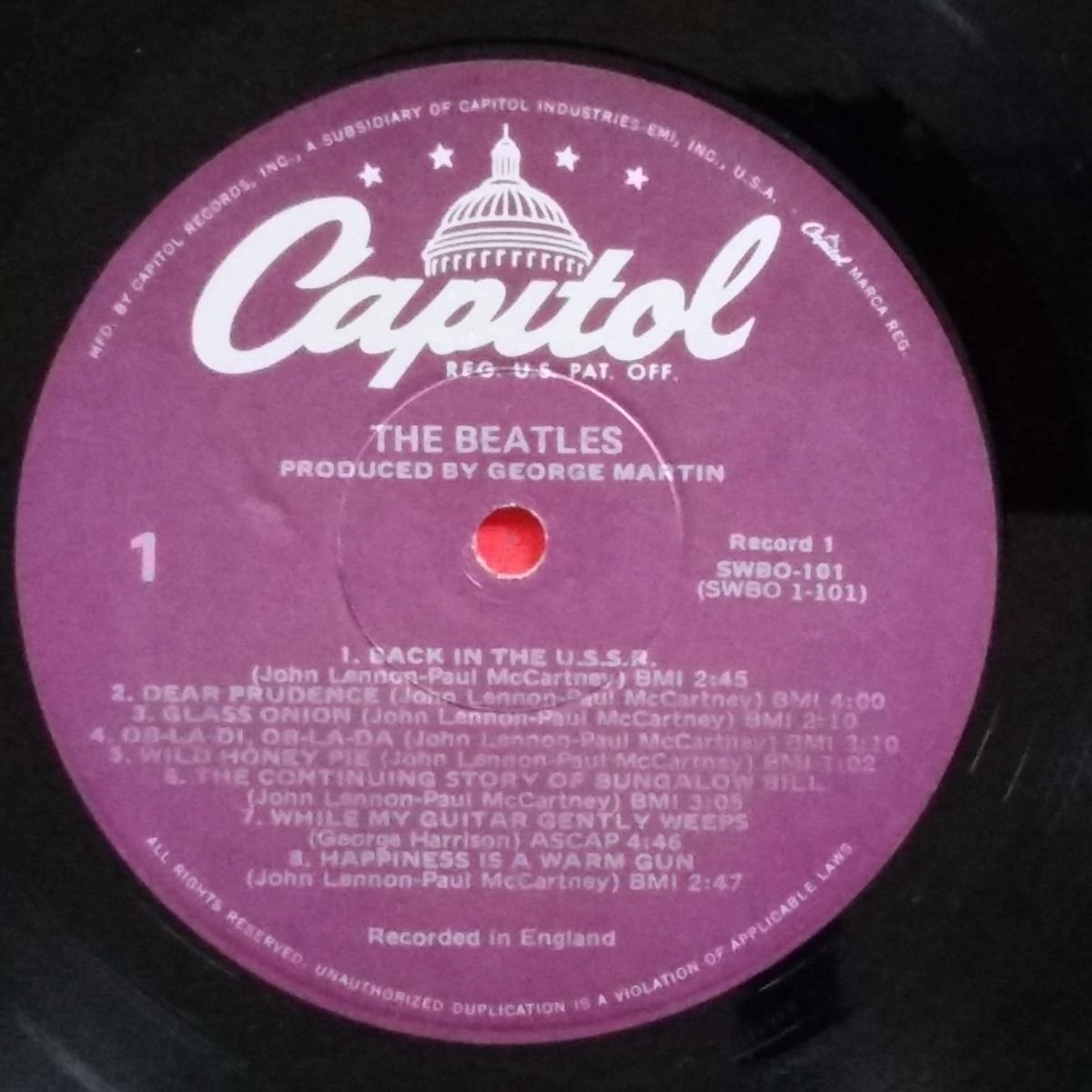 BEATLES White Album Dbl LP Vinyl VG+ GF Capitol SWBO 101 ...