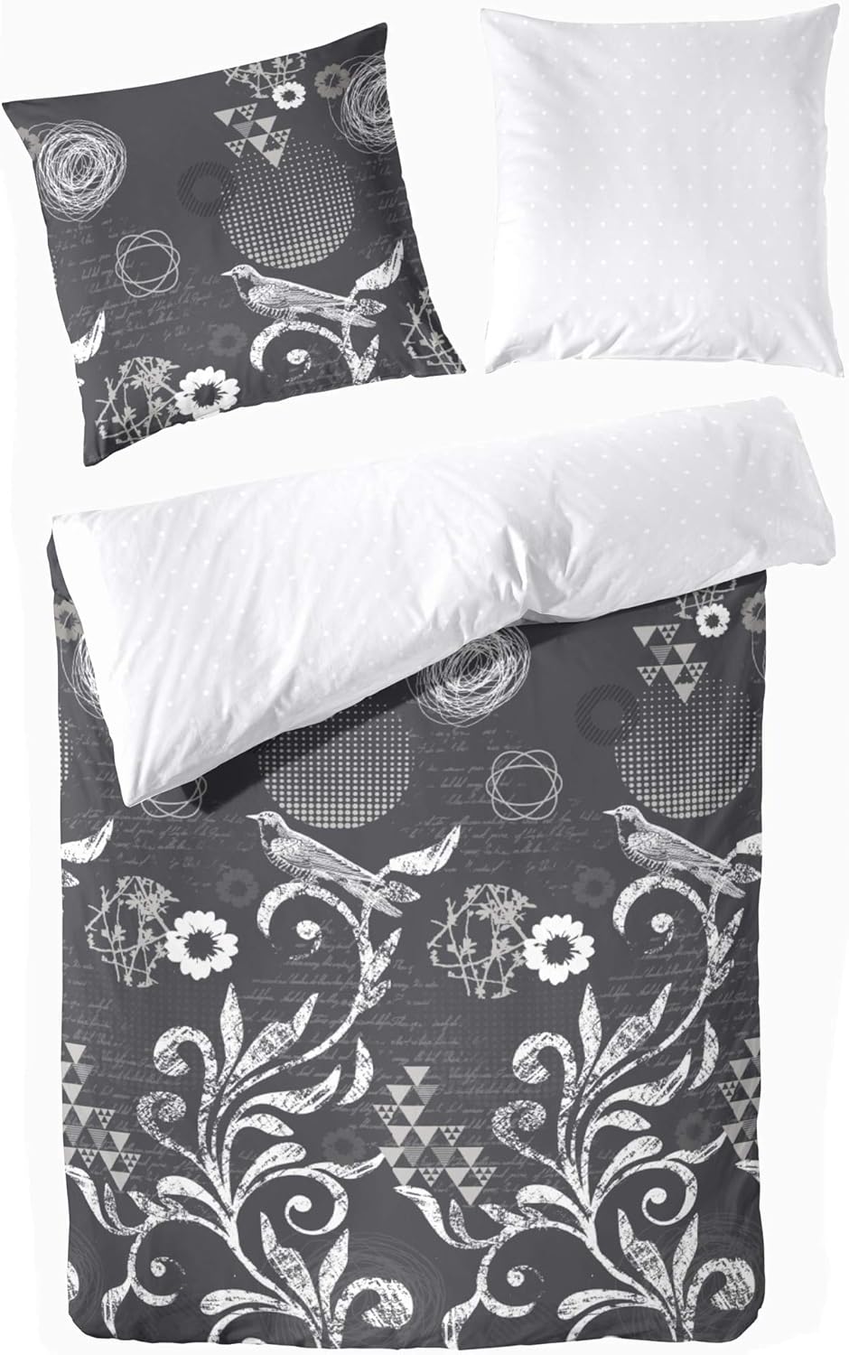 LMMSMGS Bettwäsche 140x200 + 70x90 - Australien Design Mikrofaser Set Mit Reißverschluss