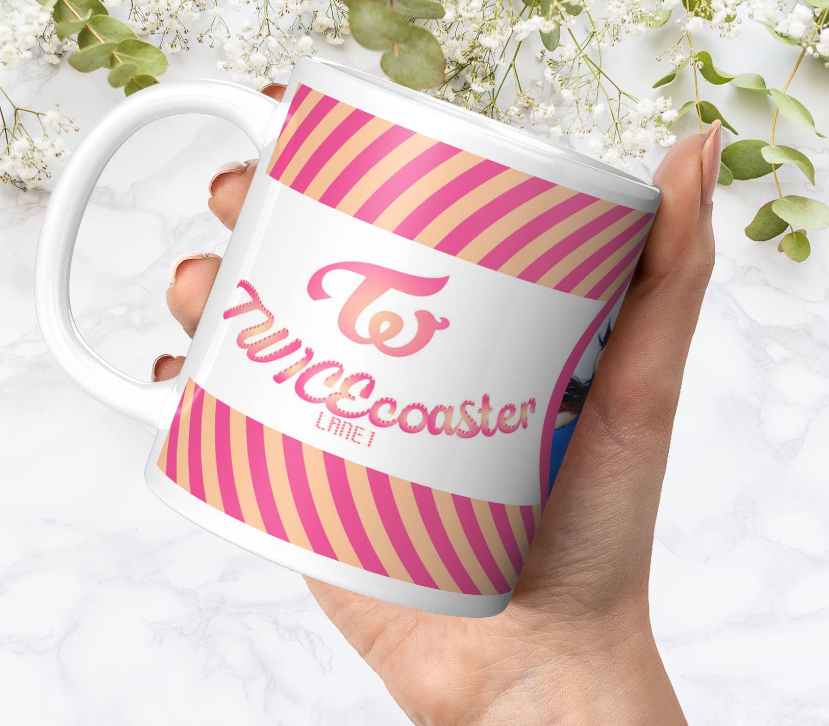 NH10 Designs Twice Music Band Printed Coffee Mug for Girls Boys Kids Birthday Gift for Friends Mugs for Twice Kpop Music Lover Nayeon Jeongyeon Momo Jihyo Dahyun Chaeyoung and Tzuyu Twice Mugs For Gift (Microwave Safe Ceramic Mug-350ml) - KMBWM 50