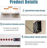 Vista 3 de Caja de incubadora de mascotas para perro, criador de mascotas grande para perros con calefacción, incubadora inteligente para cachorros, caja
