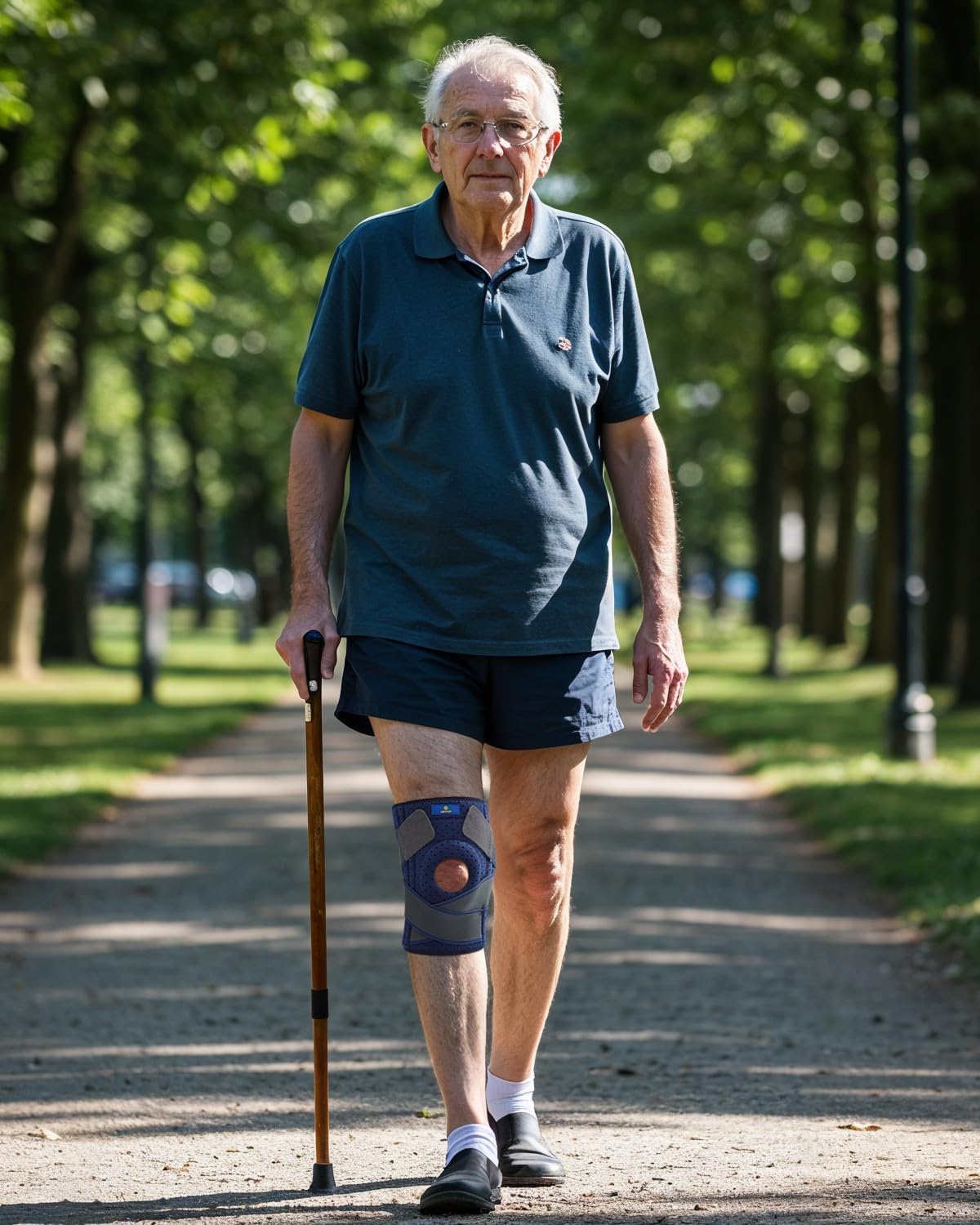 ABYON Genouillère Ligamentaire Genou, Attelle Genou Réglable avec Stabilisateurs Latéraux et Coussinet en Gel Ouvert pour Homme et Femme Ligamentaire, Déchirure du Ménisque, Haltérophilie et Course