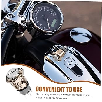 Amazon.co.jp: DRESSOOS バイク用押しボタンスイッチ 車の