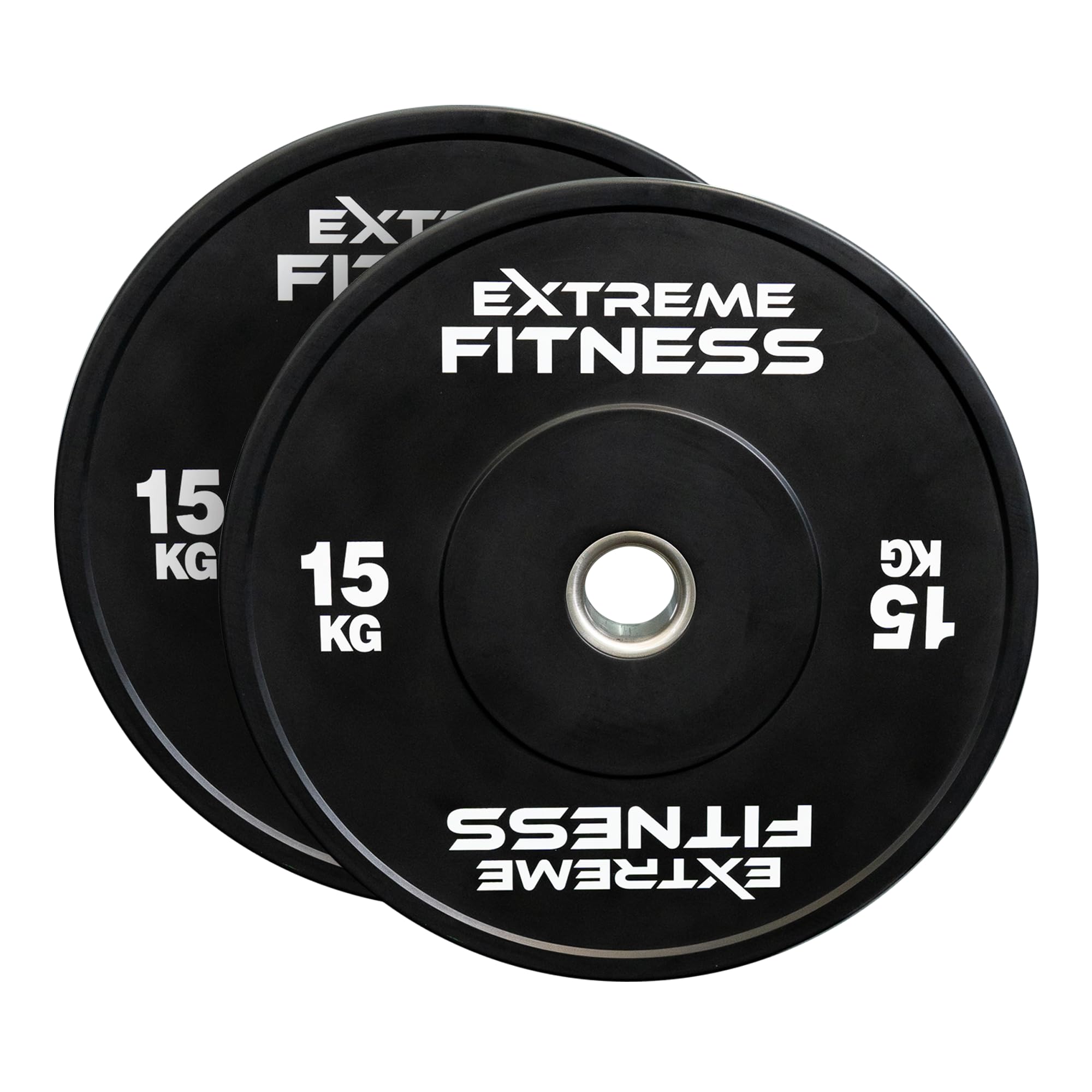 EXTREME FITNESS® RUBBER BUMPER OLYMPIC WEIGHT PLATES for Weightlifting 2" (15KG Pair)