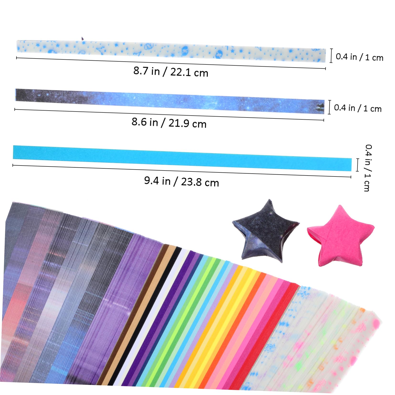 Operitacx 5160stücke Origami Papierstreifen Für Sterne Leuchtende Sternenpapier Bastelsets Mit Farben Für Kreative Dekorationen Und Partys