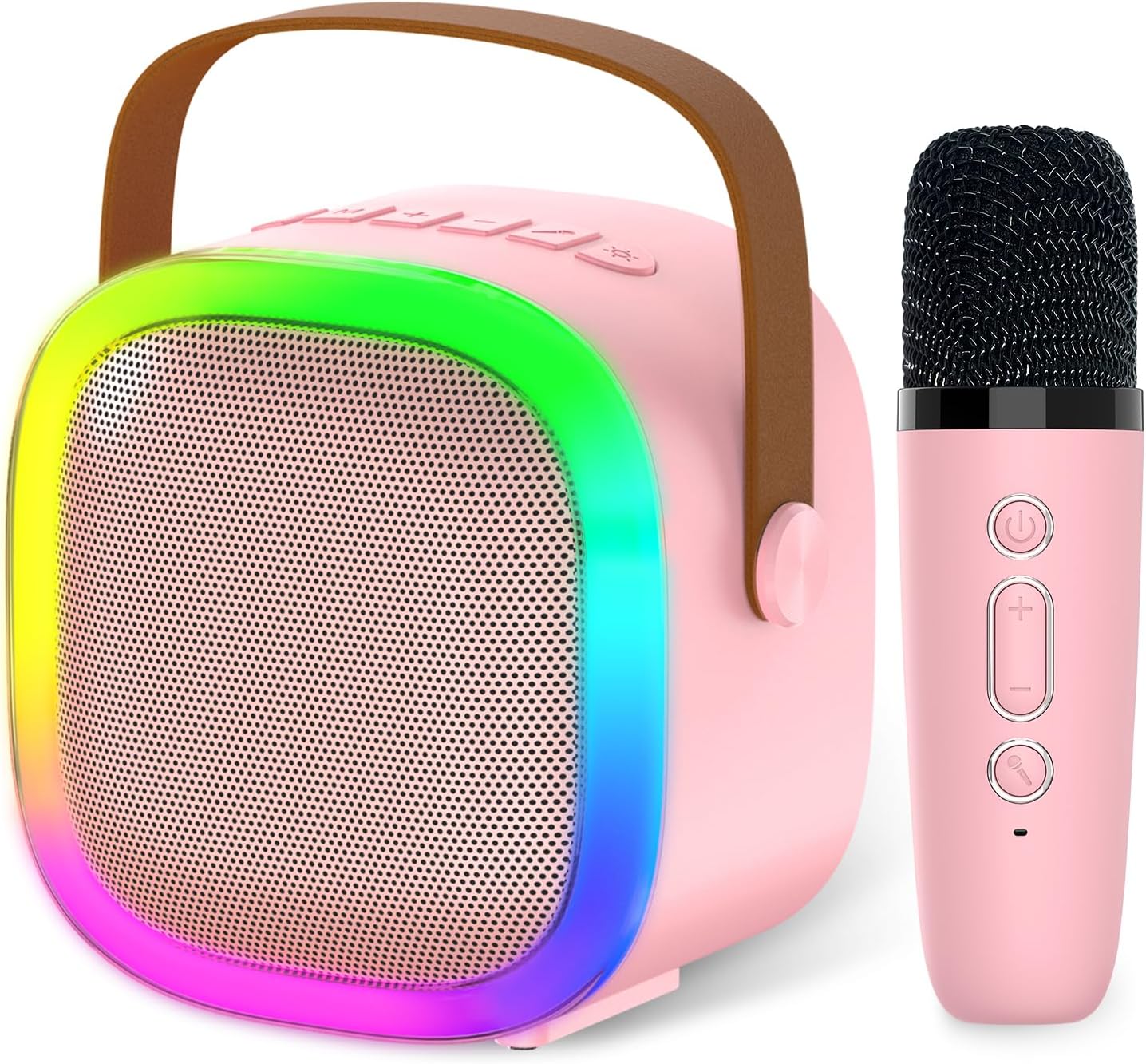 Karaoke Microphone Machine for Kids/Adults — 4-12 Years Old Girls Christmas Birthday Gift for Girls and Boys, Karaoke Toys for Ages 4, 5, 6, 7, 8, 9, 10, 12 +Year Old Family Home Party (Pink)