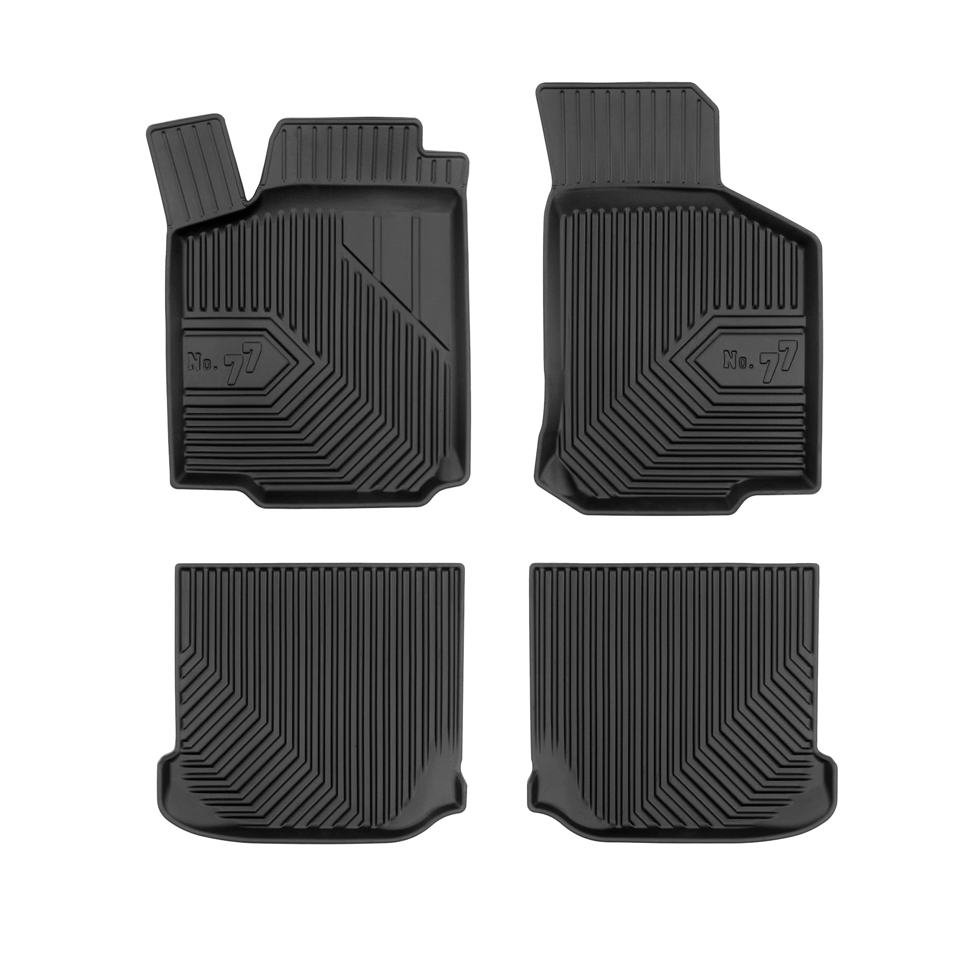 FROGUM No.77 Alfombrillas para Coche Alfombras para Seat Leon I 1995-2005, para Toledo II 1999-2004, para Skoda Octavia I 1996-2010, para VW Golf IV 1997-2006, para New Beetle 1998-2010 | Borde Alto