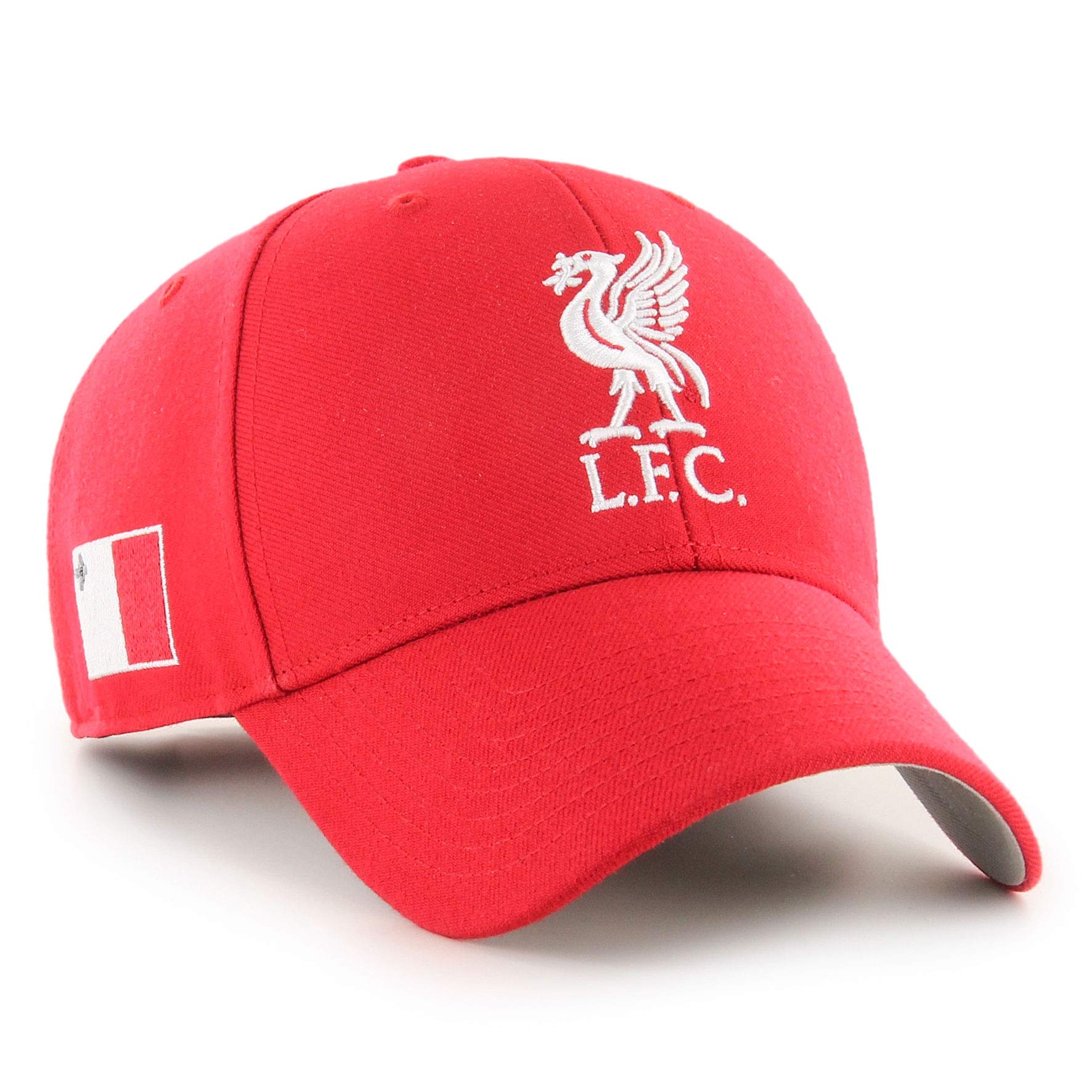`47 Liverpool FC Adults MVP Malta Flag Cap LFC Official Red