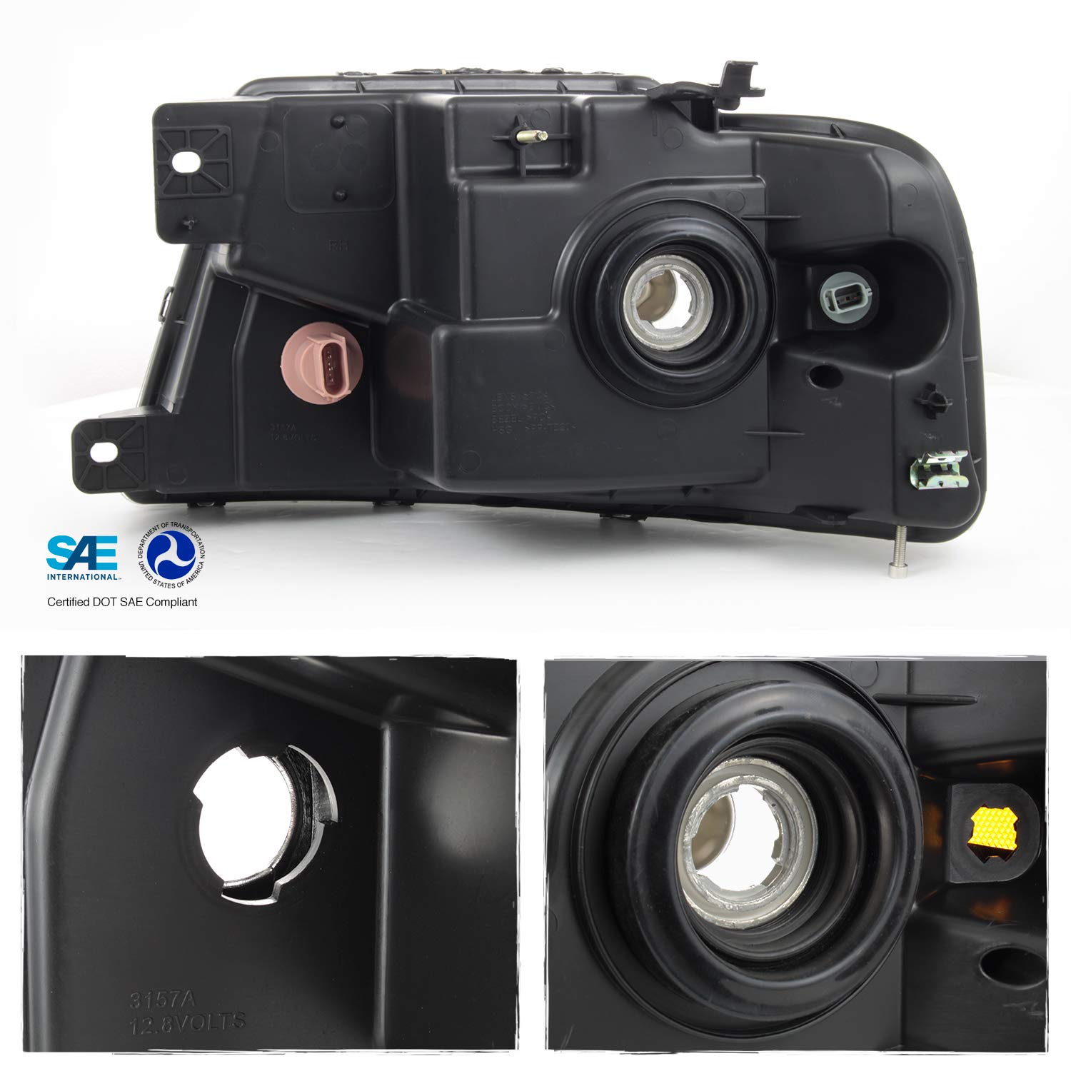 AKKON - For 04-08 Ford F150 Lincoln Mark LT OE Replacement Headlights Driver/Passenger Head Lamps Pair New