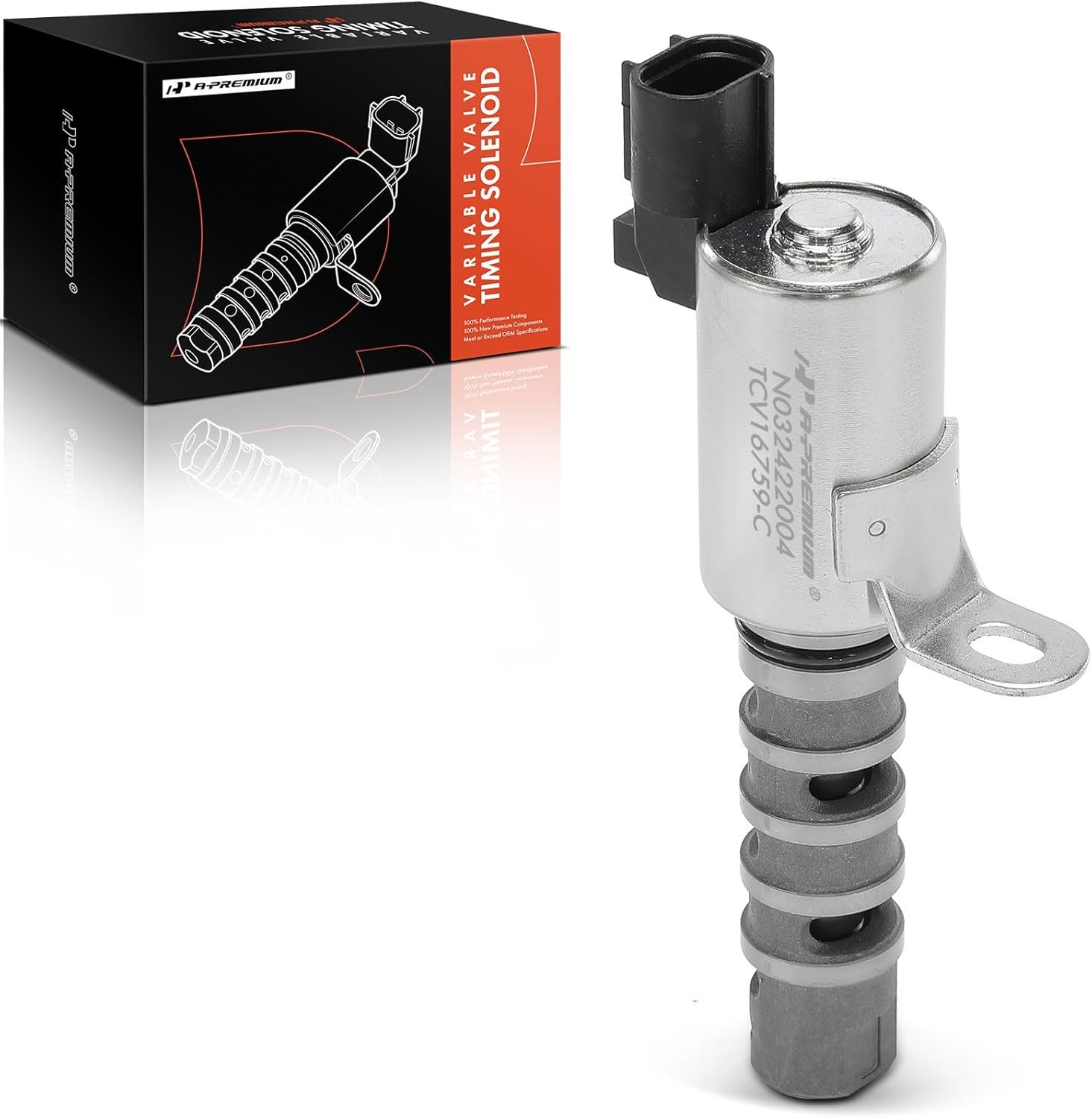 A-Premium Exhaust Engine Variable Valve Timing (VVT) Solenoid Compatible with Suzuki SX4 2010-2013 2.0L, SX4 Crossover 2012 2.0L, Kizashi 2010-2013 2.4L, Grand Vitara 2009-2013 2.4L, Replace# 95508155