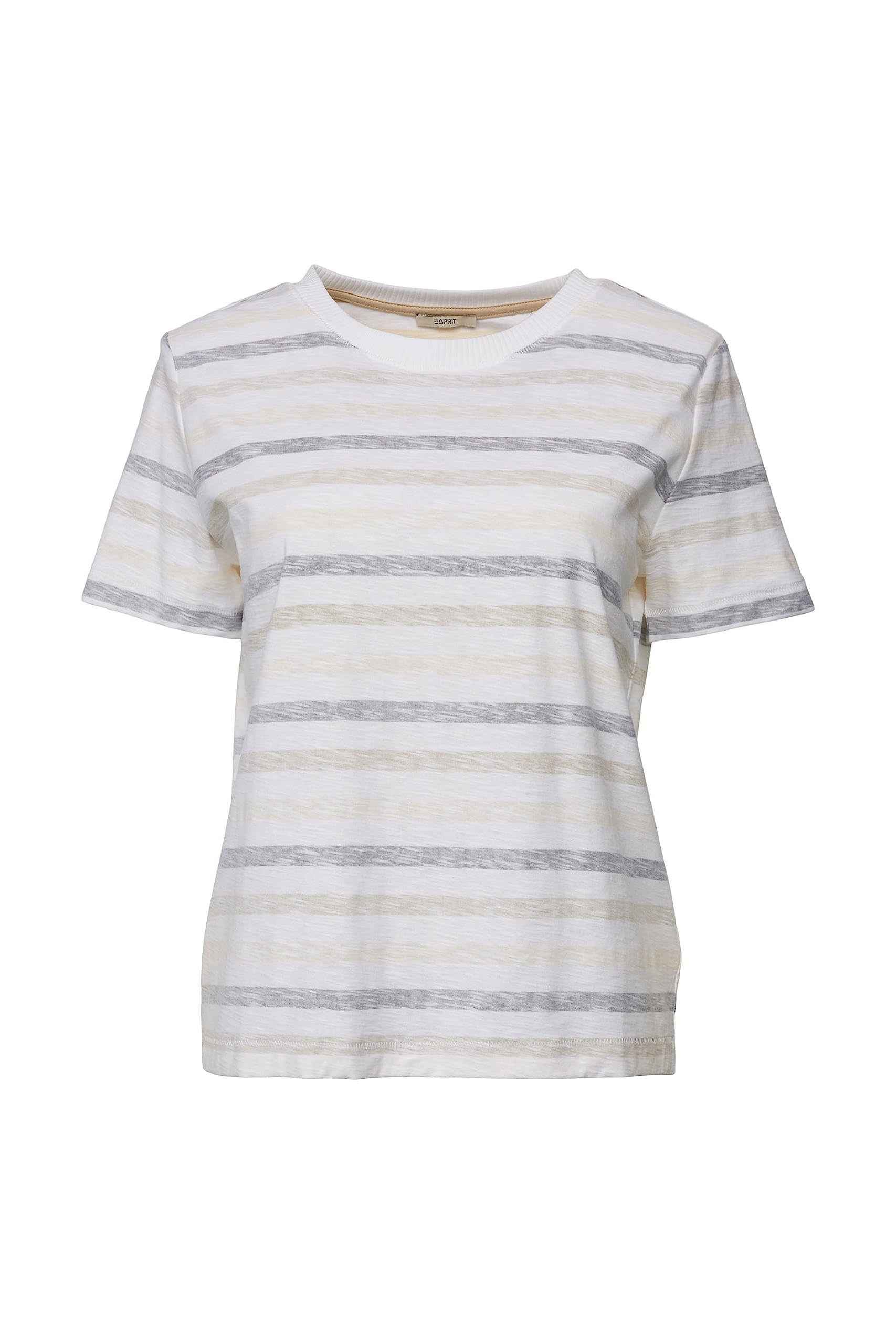 ESPRIT Women's 063ee1k312 T-Shirt, 287/Sand 3, XXS