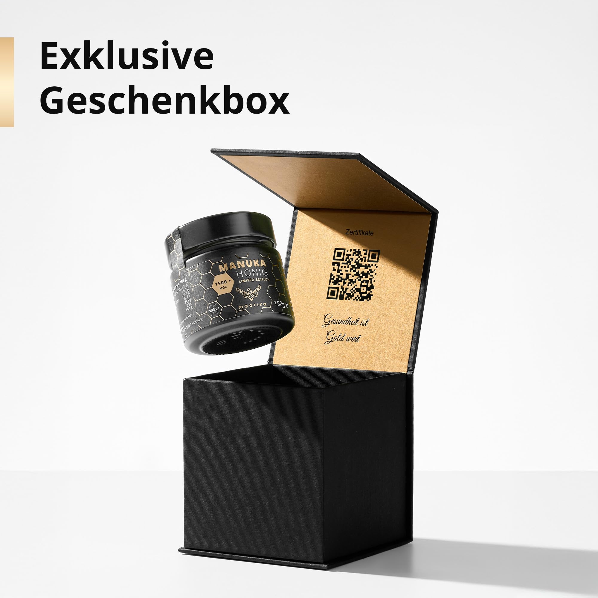 maorika - Manuka Honig 1500 MGO (Limited Edition) im Glas - lichtundurchlässig, kein Plastik - laborgeprüft mit zertifiziertem Methylglyoxal Gehalt aus Neuseeland 150g