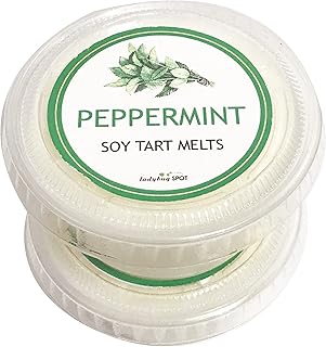 Aromatherapy Peppermint Essential Oil Soy Tart Melts 1.6 oz - 2 Pack