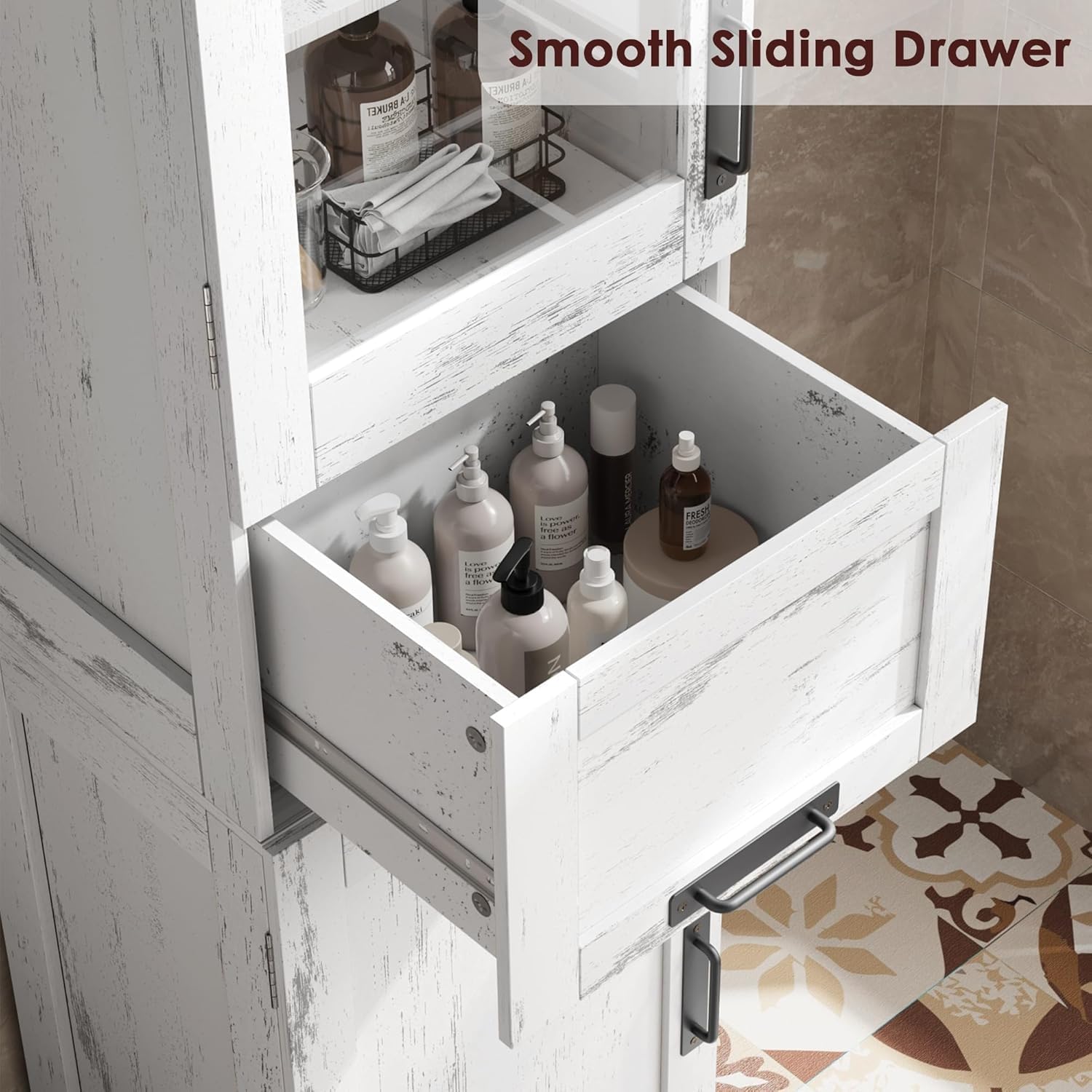 Garvee Mobile Colonna Bagno Salvaspazio 170 cm Per Bagno/Lavanderia