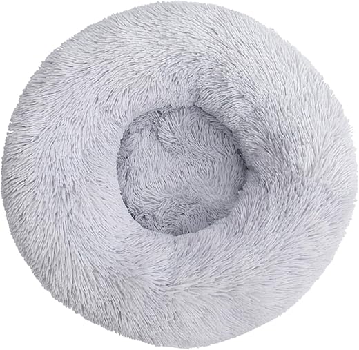 Fhodigogo Small Dog Bed Cat Donut Bed Doughnut Dog Bed Pet Bed Dog Basket Cat Bed Puppy Bed Kitten Bed Small Bed Plush Dog Bed Small Dog Kennel Small (for 3KG)